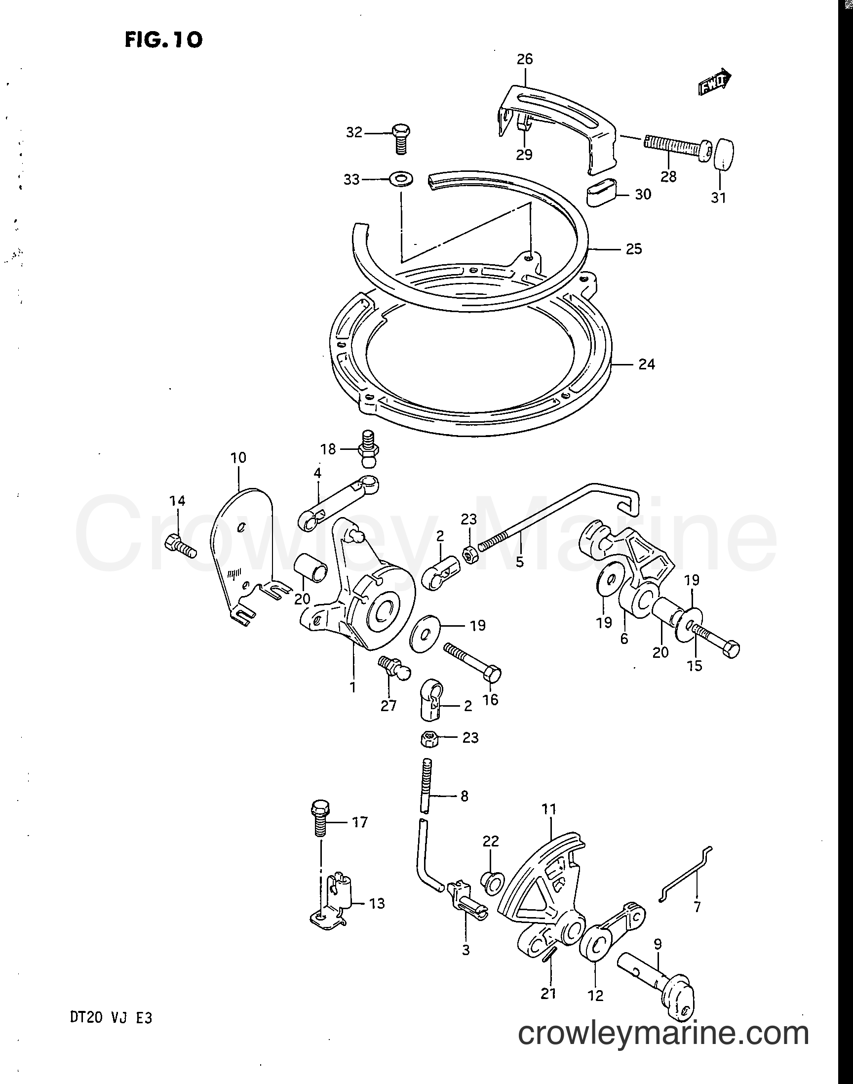 Suzuki Marine DT20 - THROTTLE CONTROL