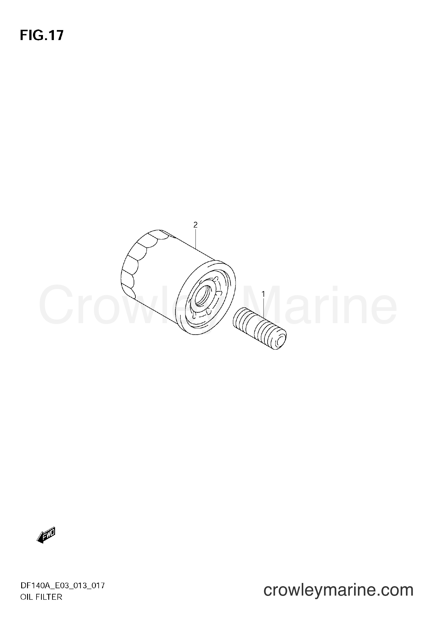 Suzuki Marine DF140A 310001~ - OIL FILTER