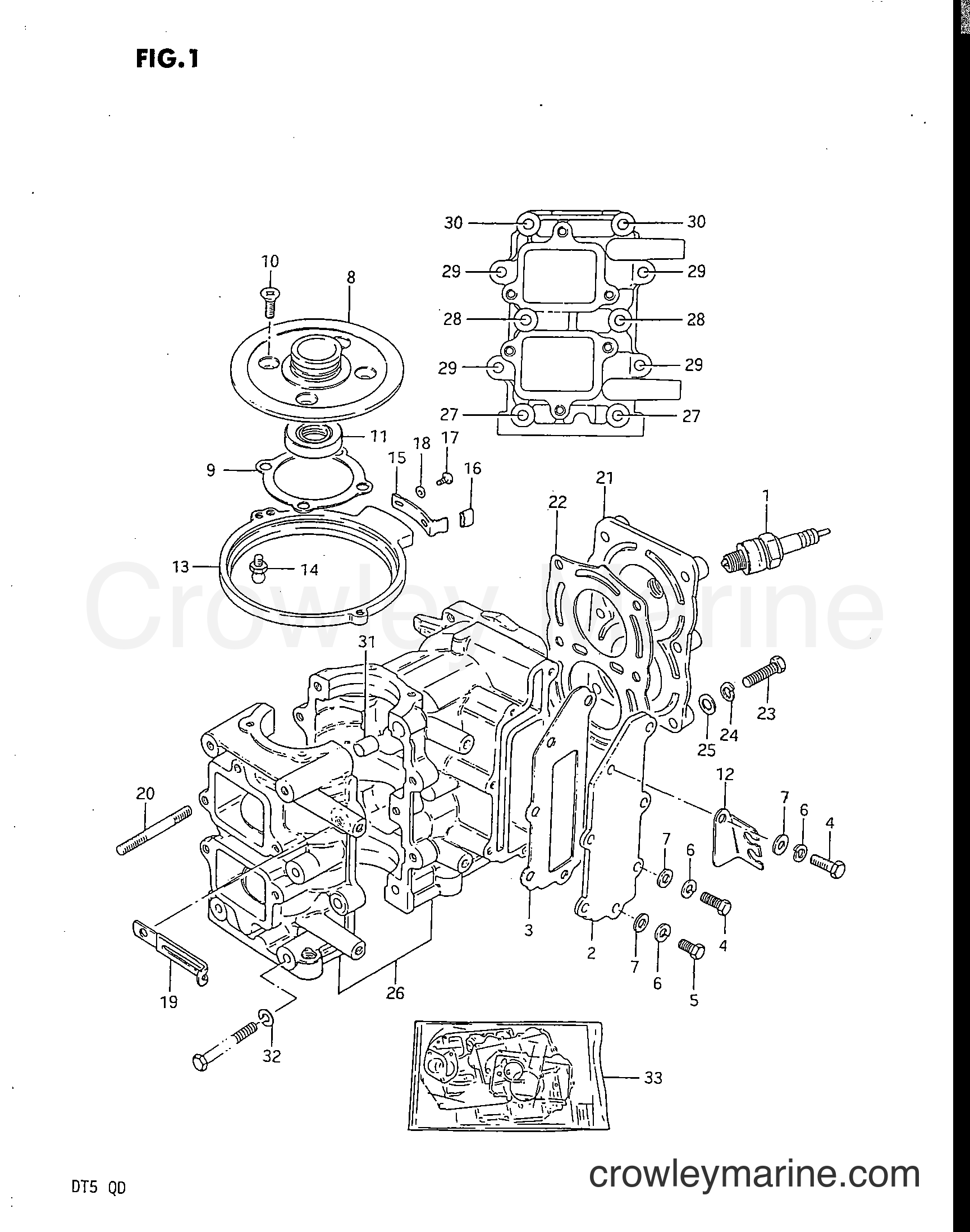 Suzuki Marine DT5 - CYLINDER