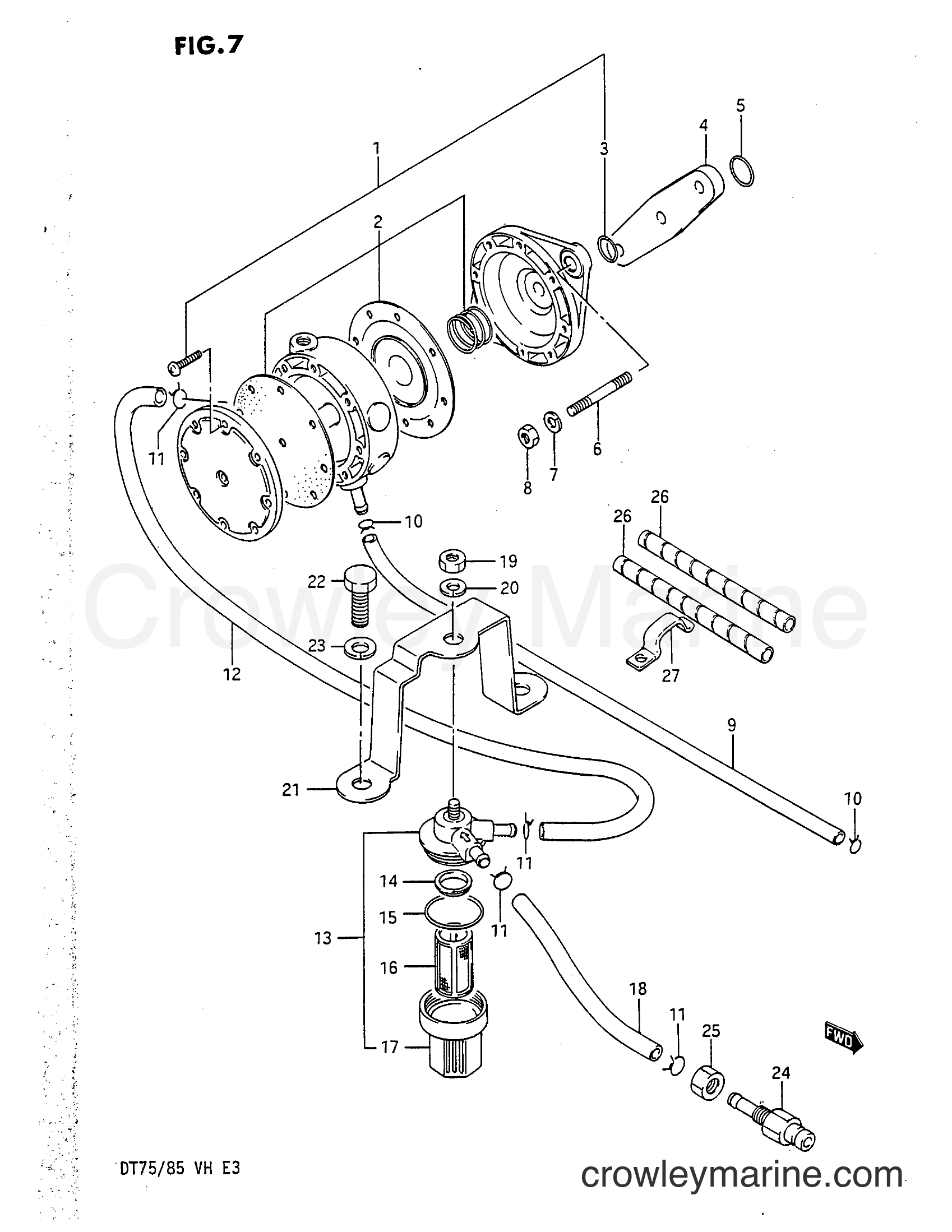 Suzuki Marine DT75 - FUEL PUMP