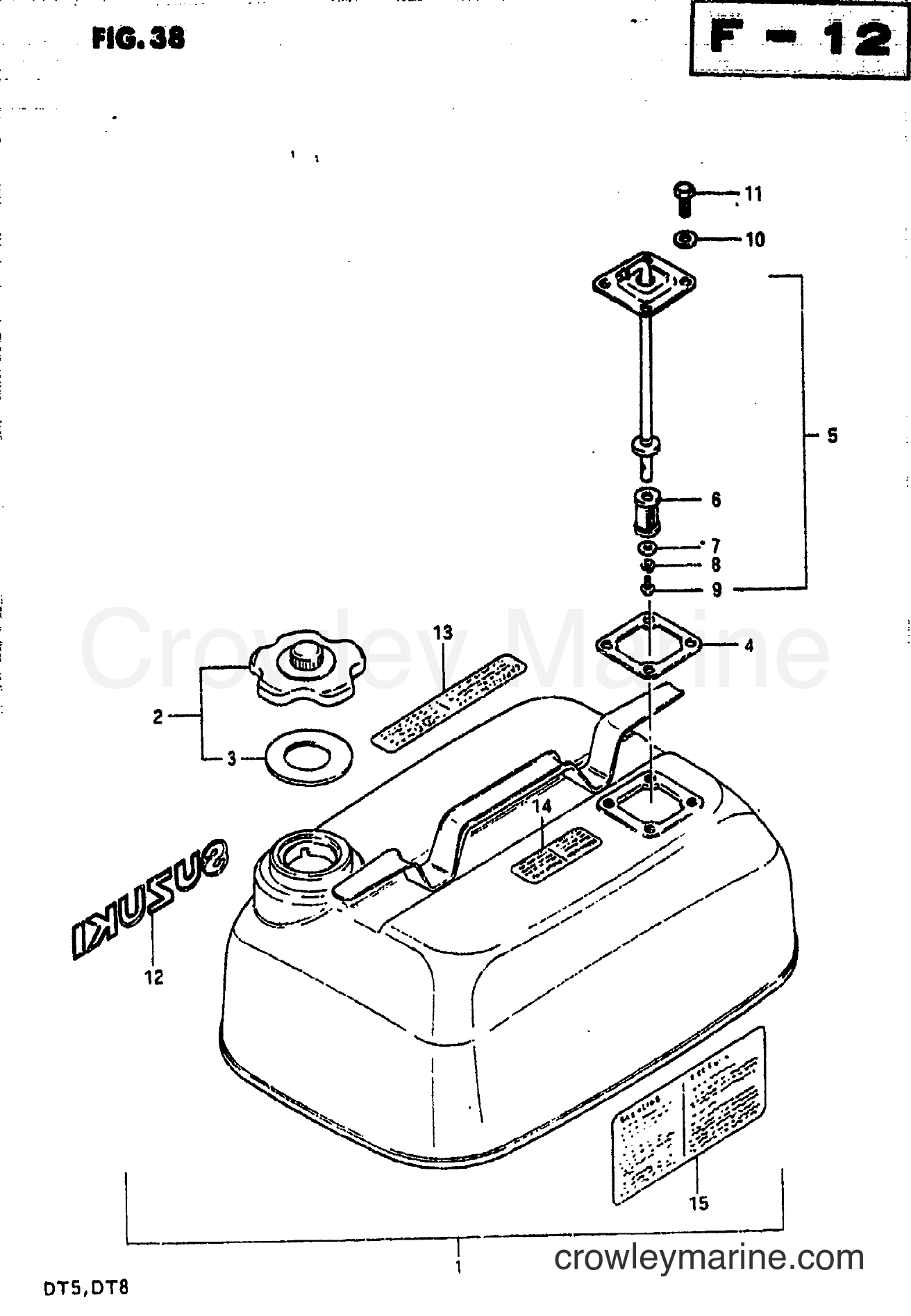 Suzuki Marine DT8 - FUEL TANK 3 (E28)