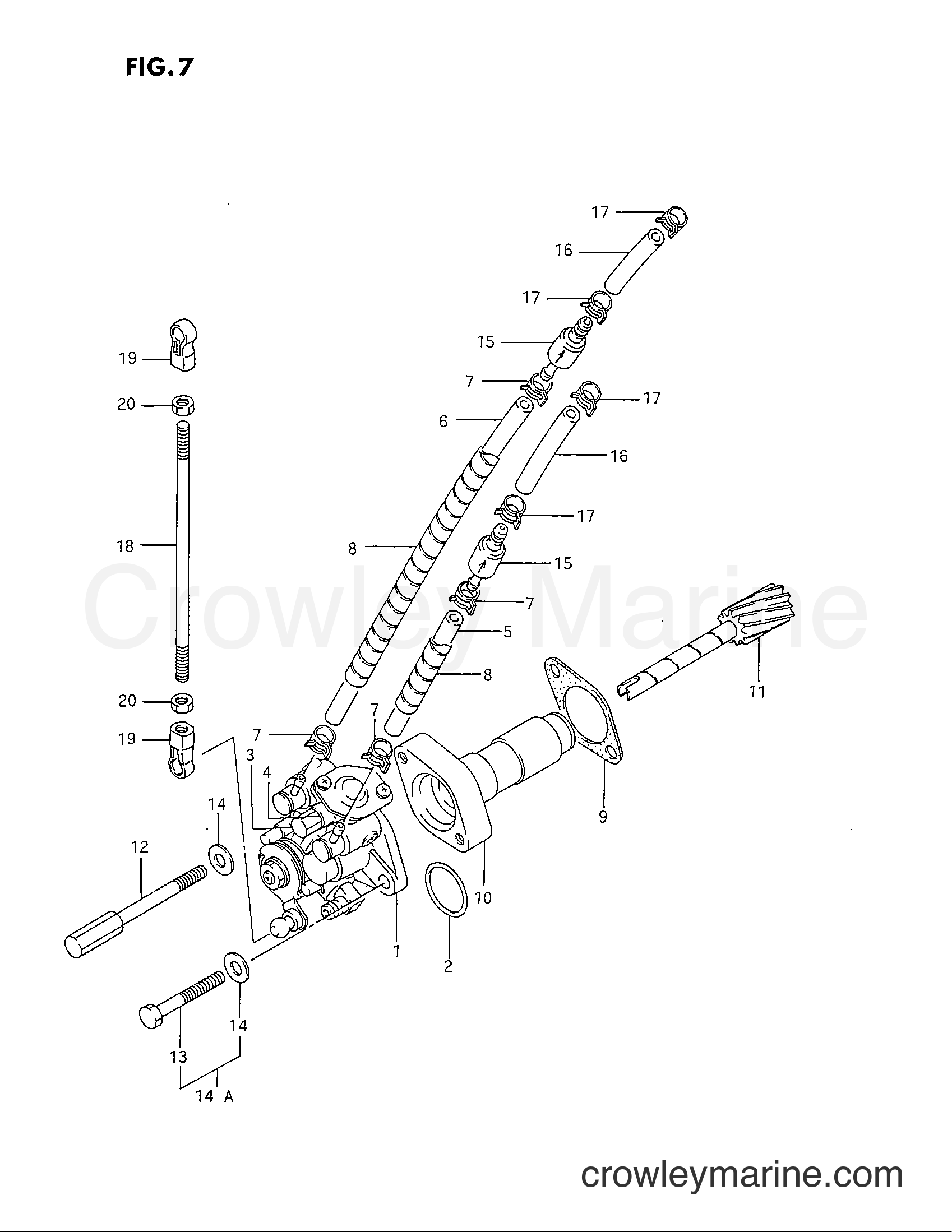 Suzuki Marine DT40C - OIL PUMP