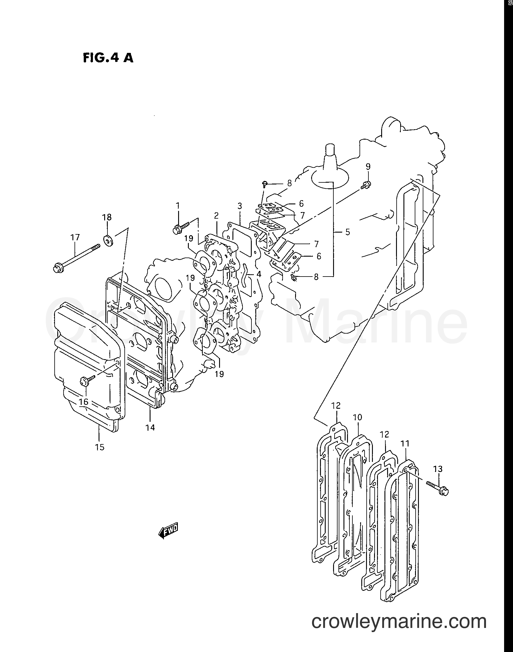 Suzuki Marine DT30C - Inlet Case (Model:95-00)