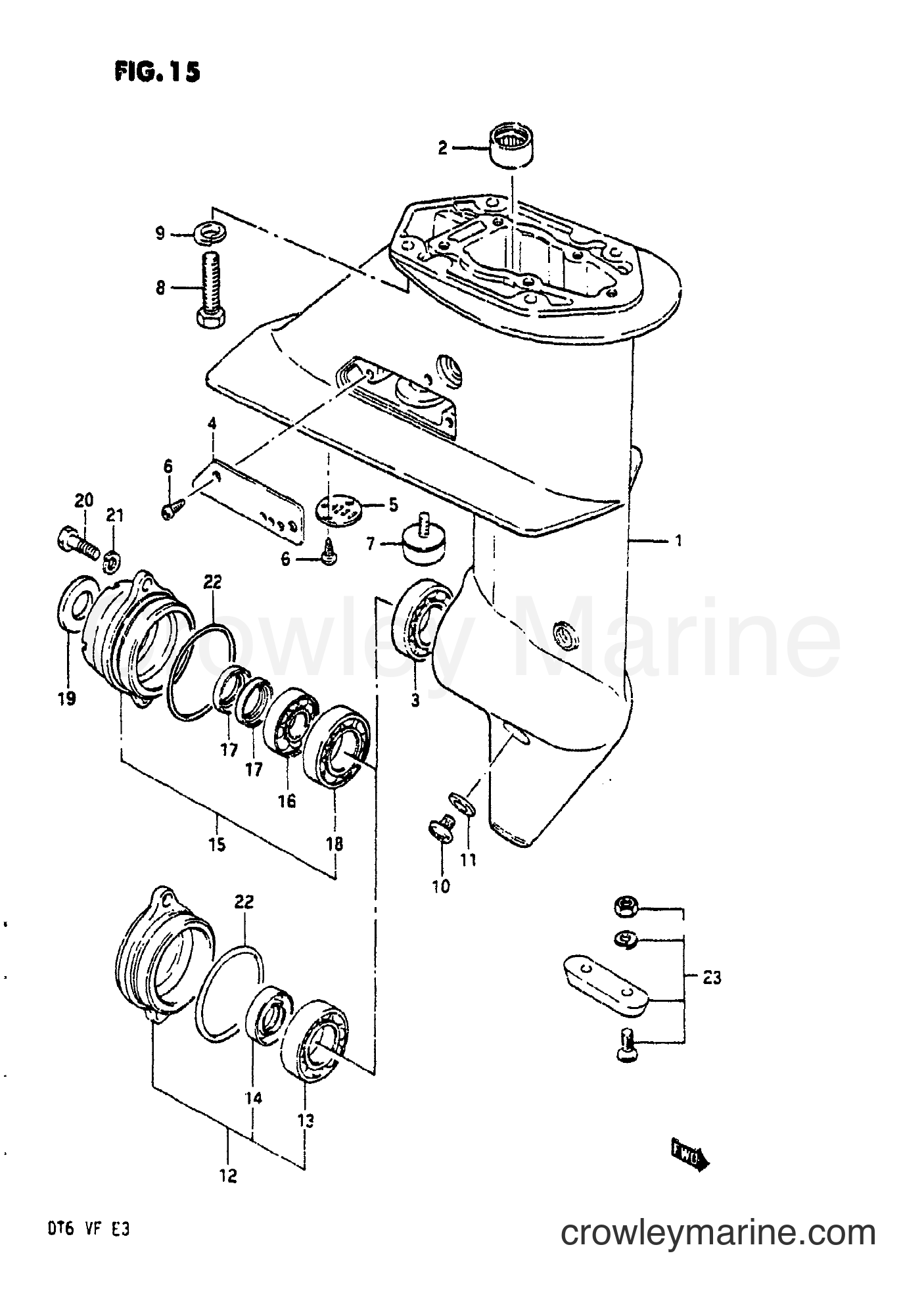 Suzuki Marine DT6 - GEAR CASE