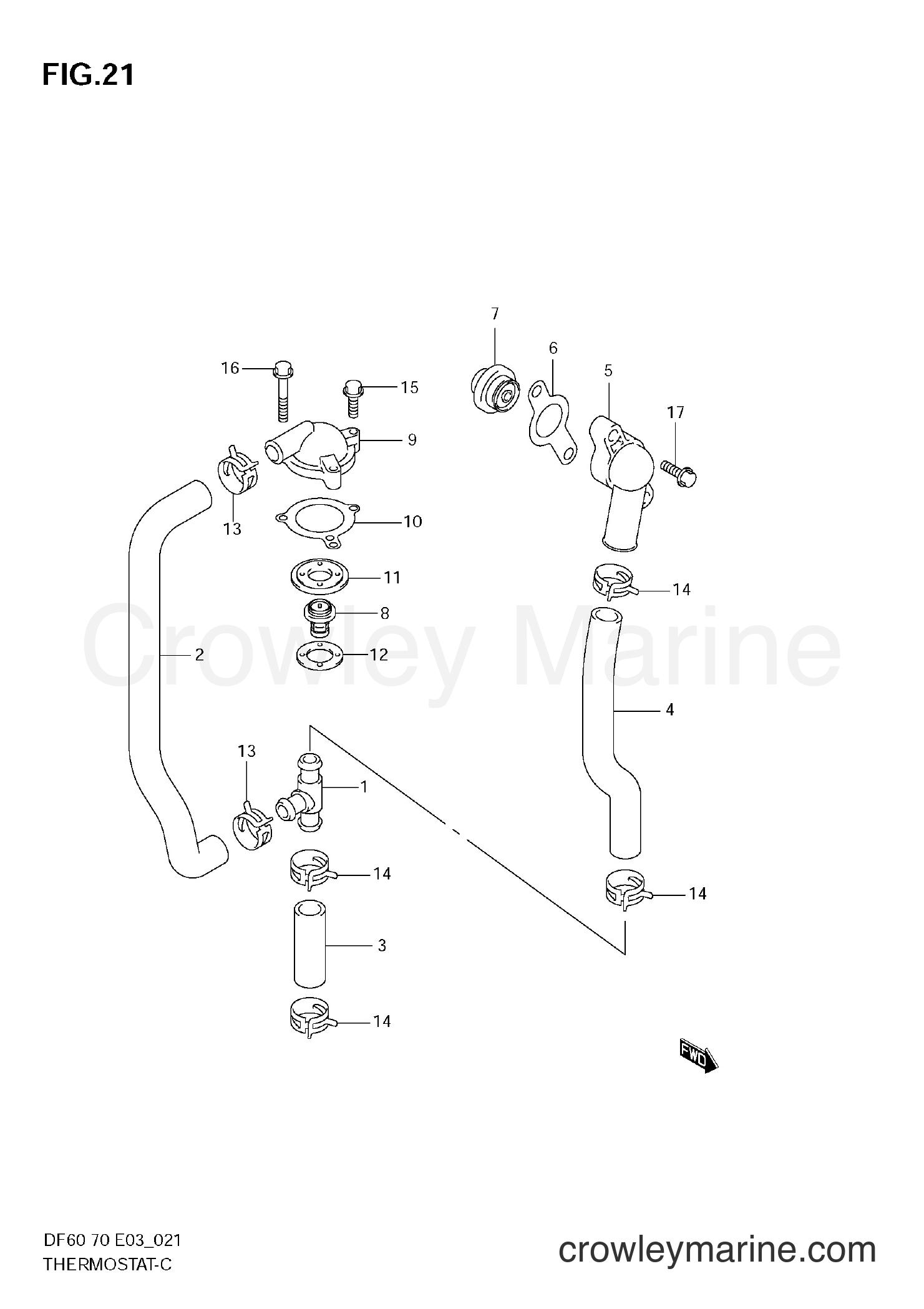Suzuki Marine DF60 - THERMOSTAT