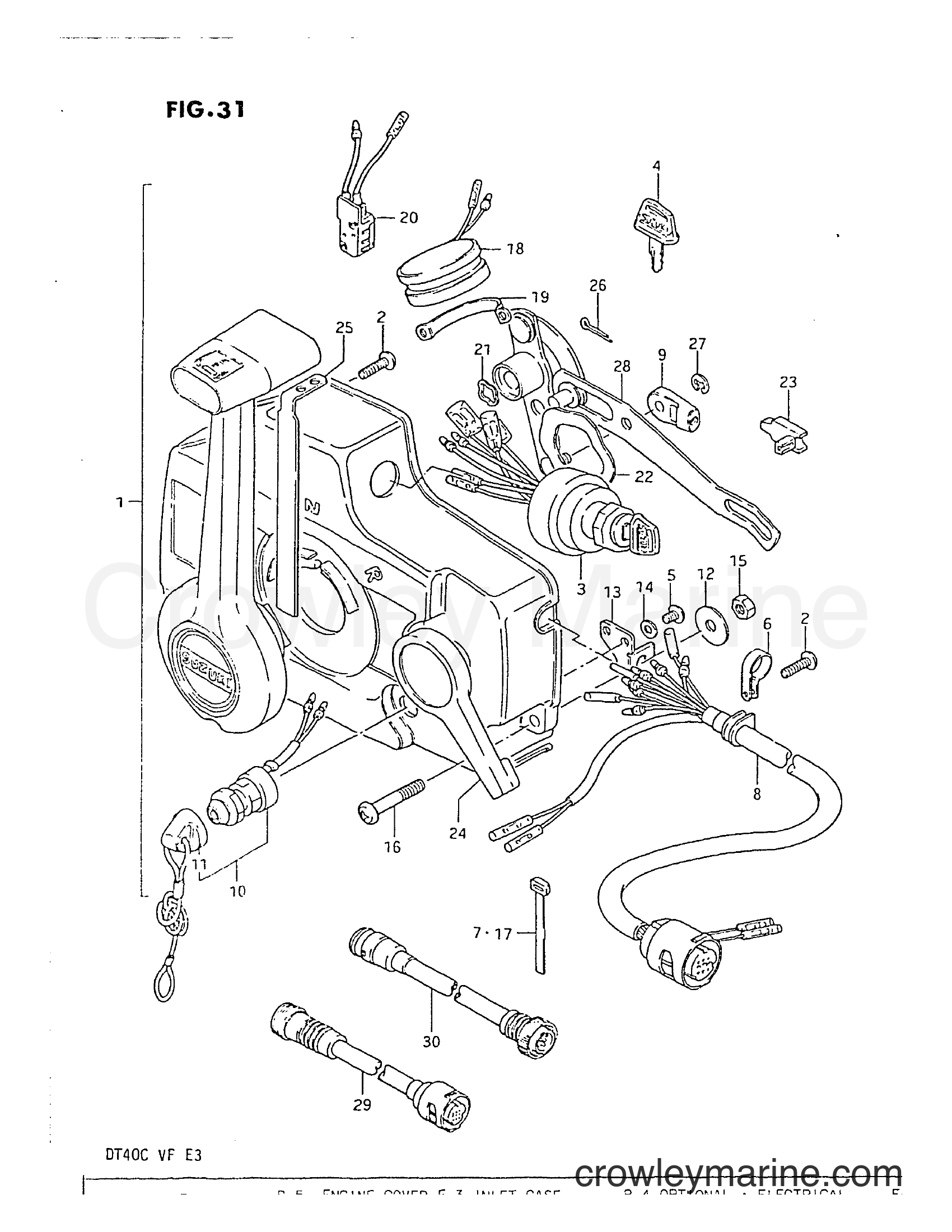 Suzuki Marine DT40 - OPTIONAL : REMOTE CONTROL (1)