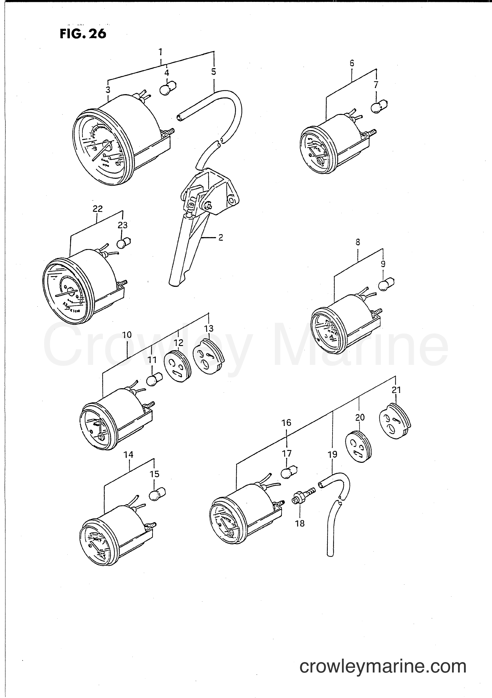 Suzuki Marine PU55 - OPT:METER (1)