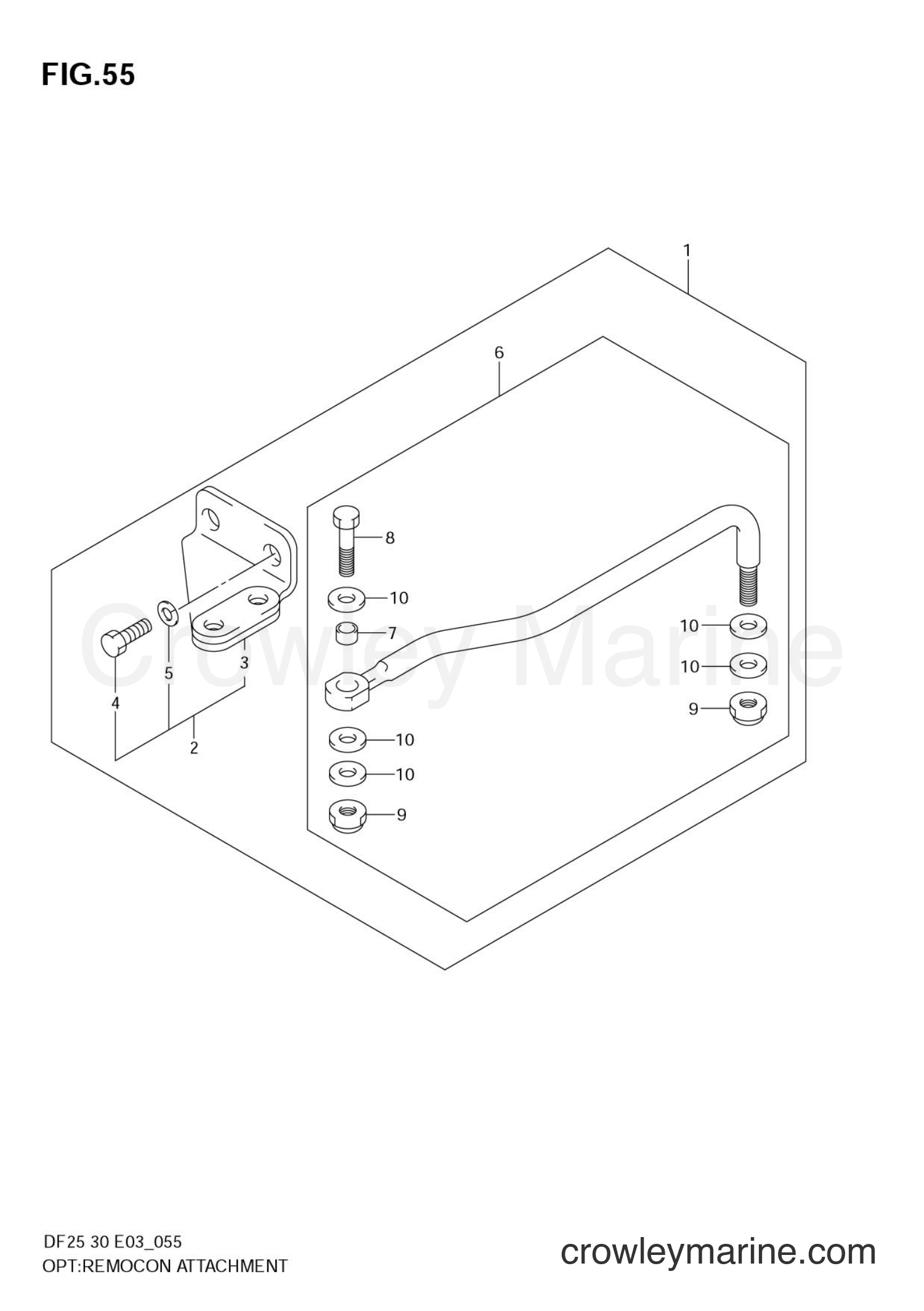 Suzuki Marine DF25 - OPT:REMOCON ATTACHMENT