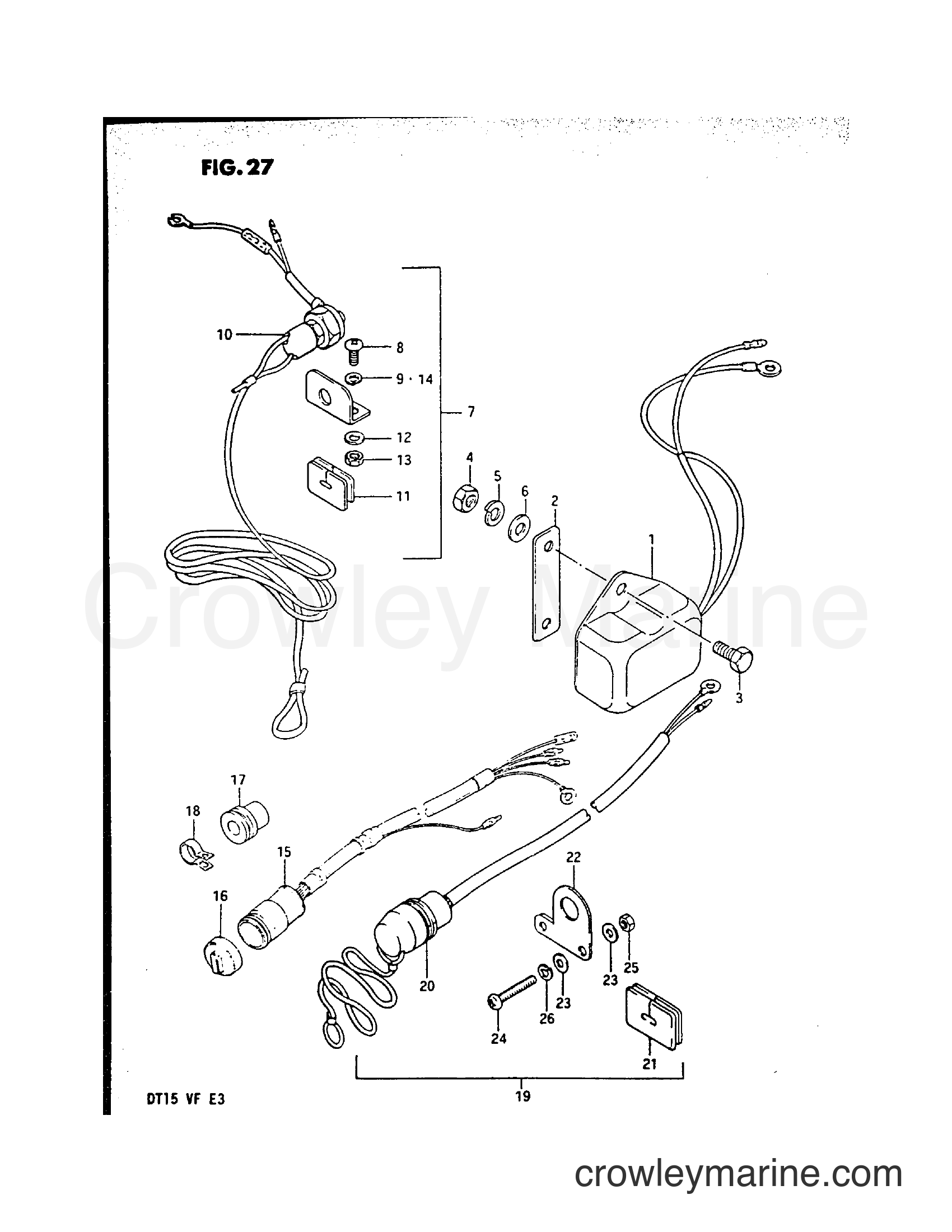 Suzuki Marine DT15 - OPTIONAL : ELECTRICAL (3)