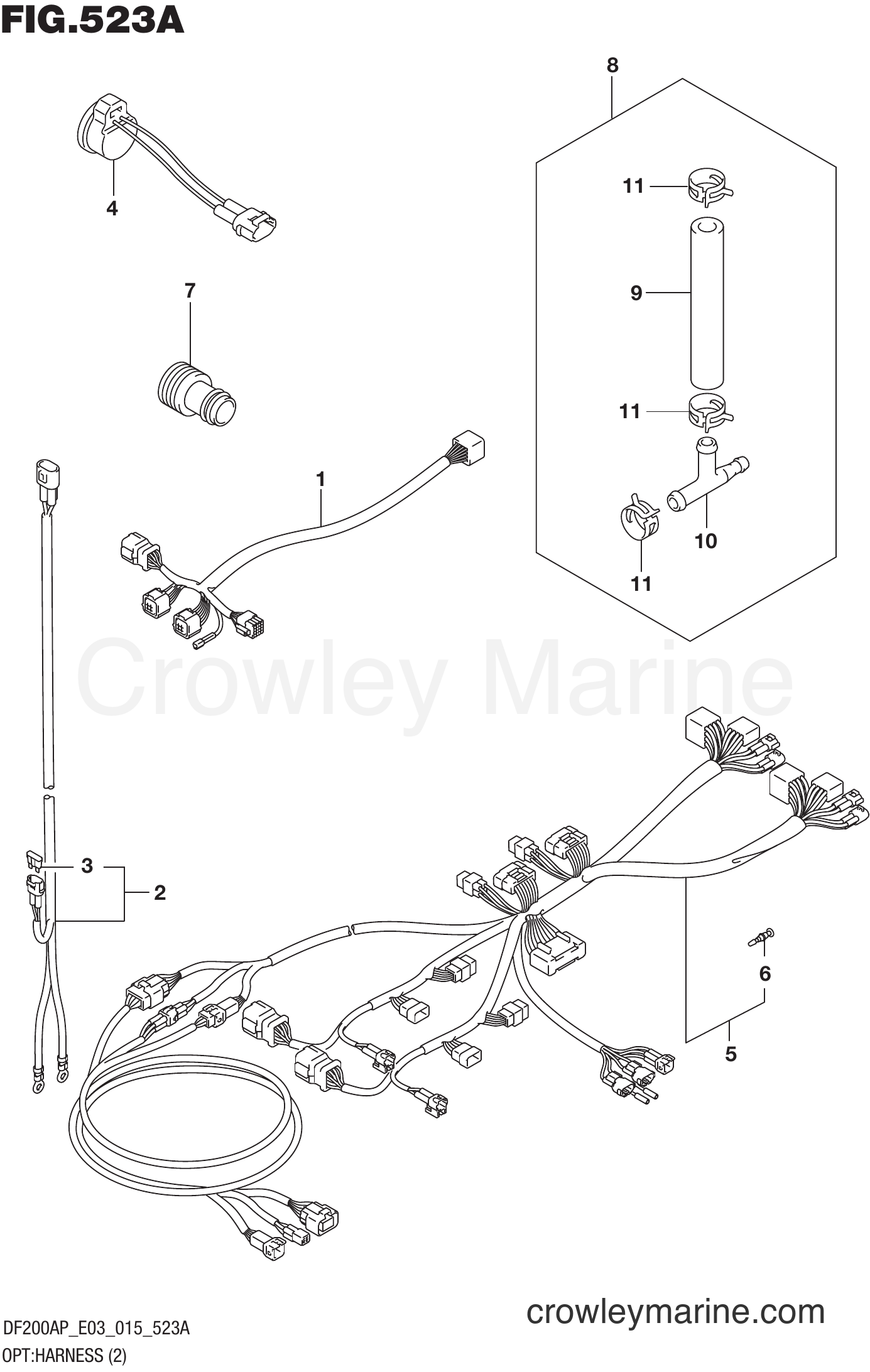 Suzuki Marine DF200AP 510001~ - OPT:HARNESS (2)