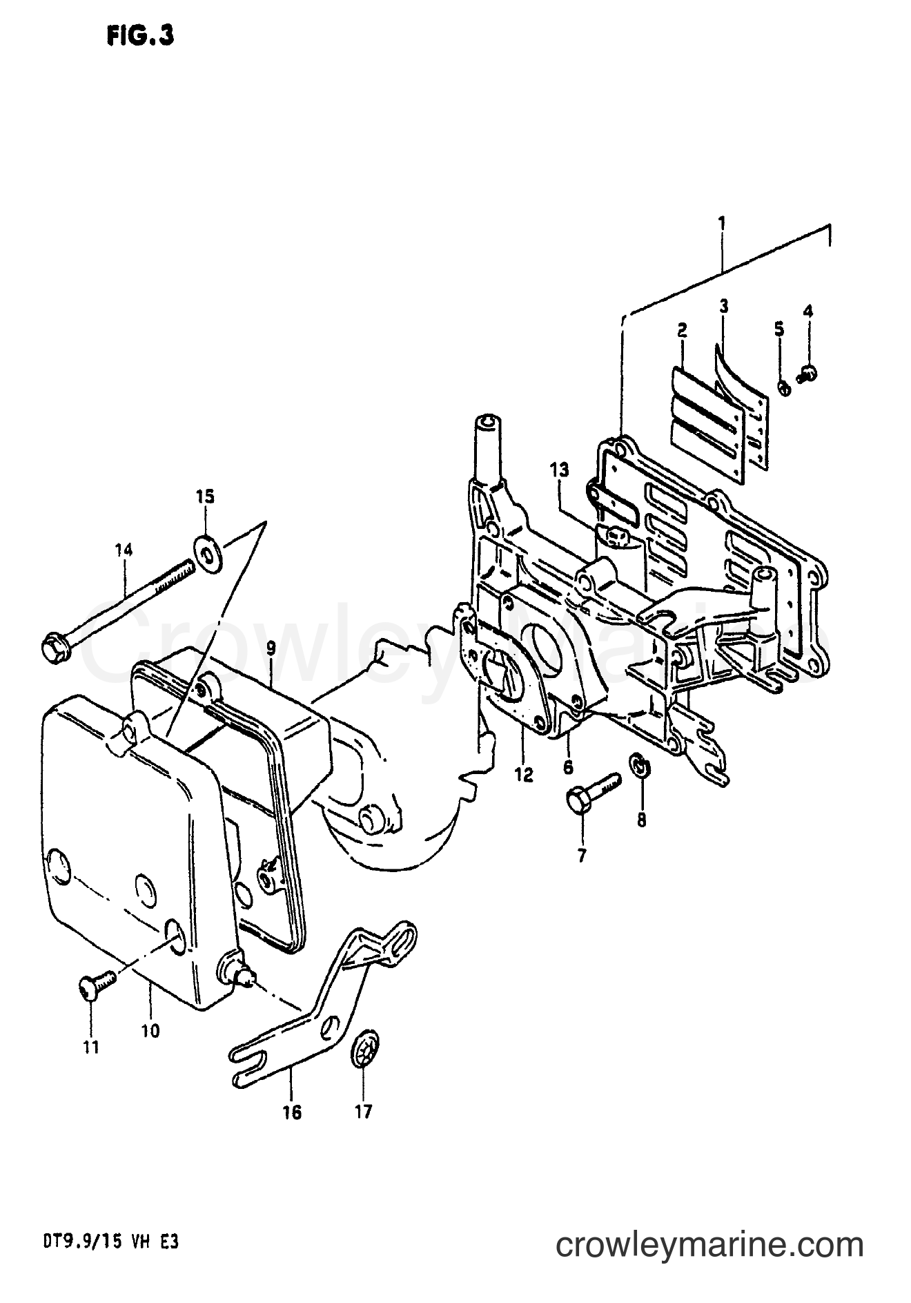 Suzuki Marine DT15 - INLET CASE