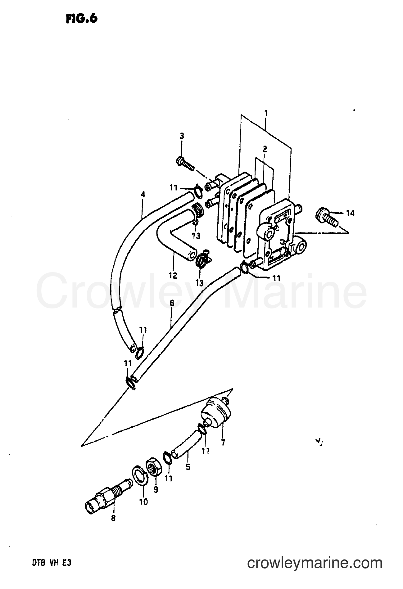 Suzuki Marine DT8 - FUEL PUMP