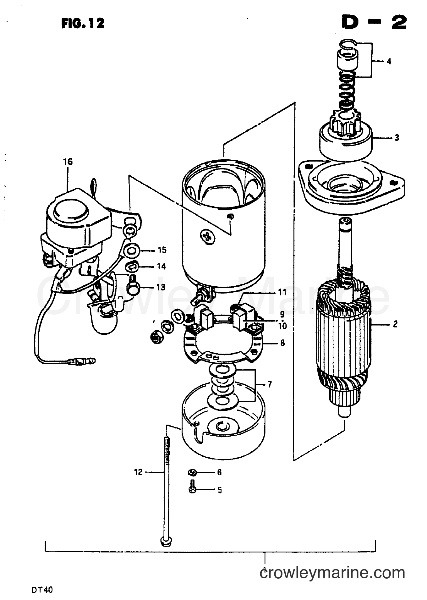 Suzuki Marine DT35 - STARTING MOTOR