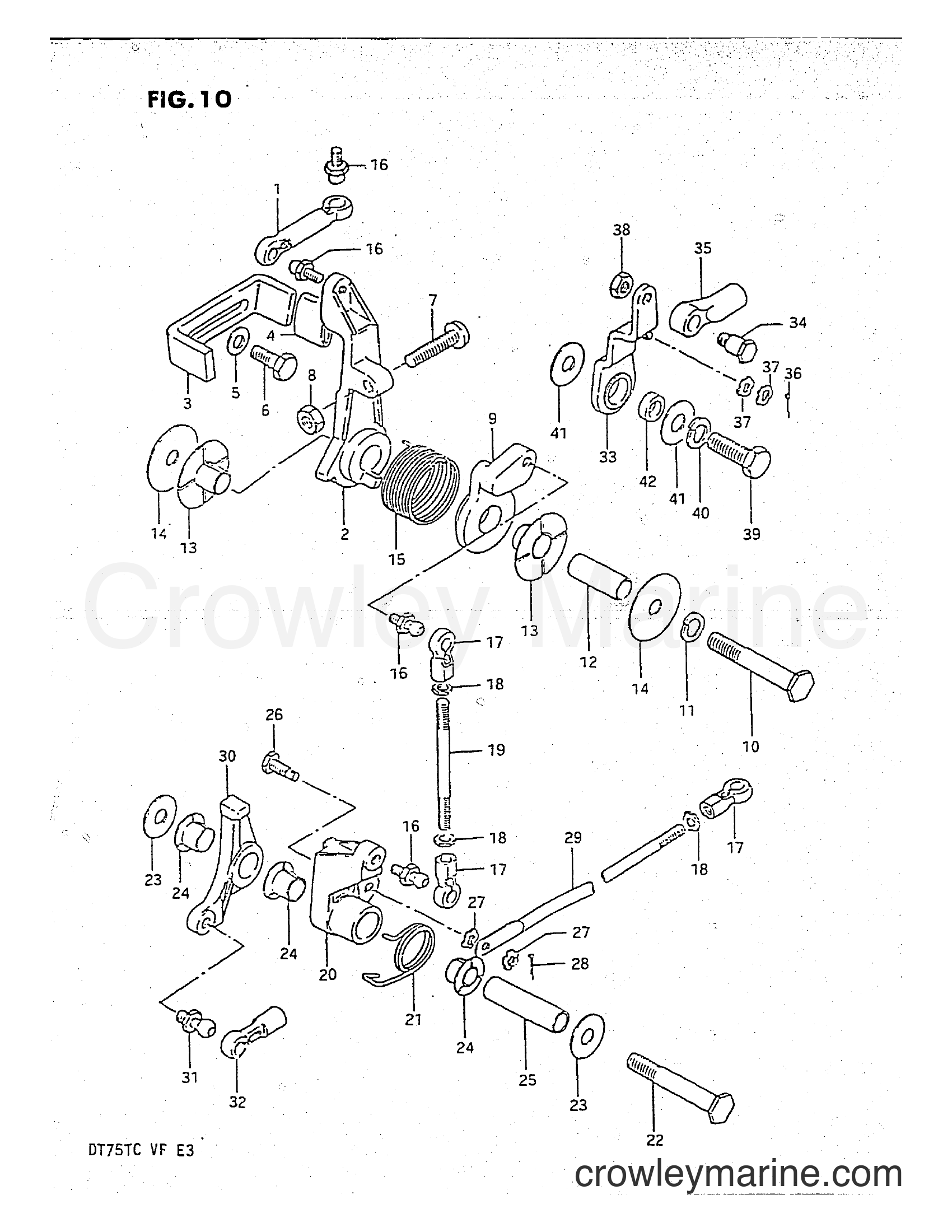 Suzuki Marine DT75 - THROTTLE LINK