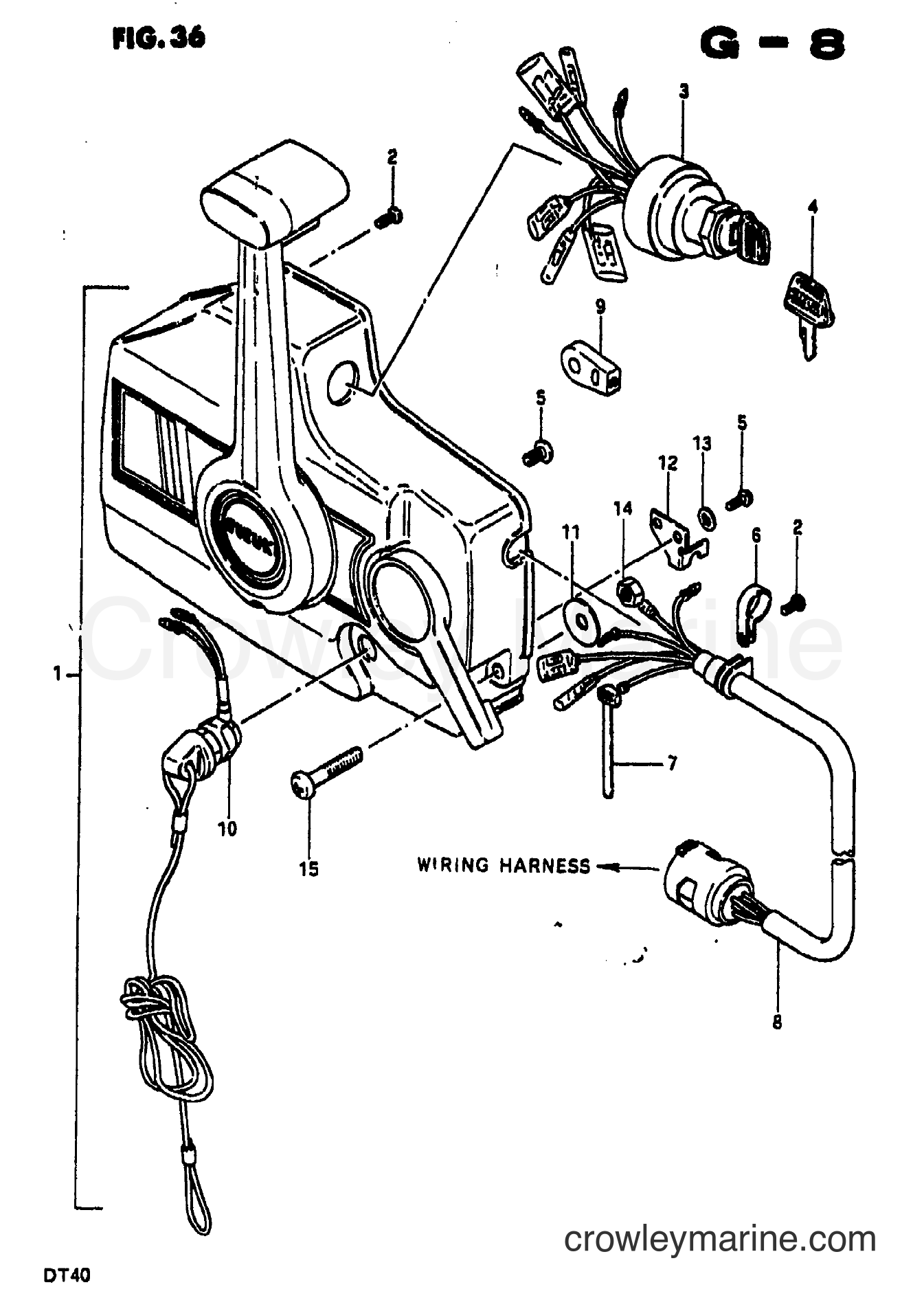 Suzuki Marine DT40 - REMOTE CONTROL (4)