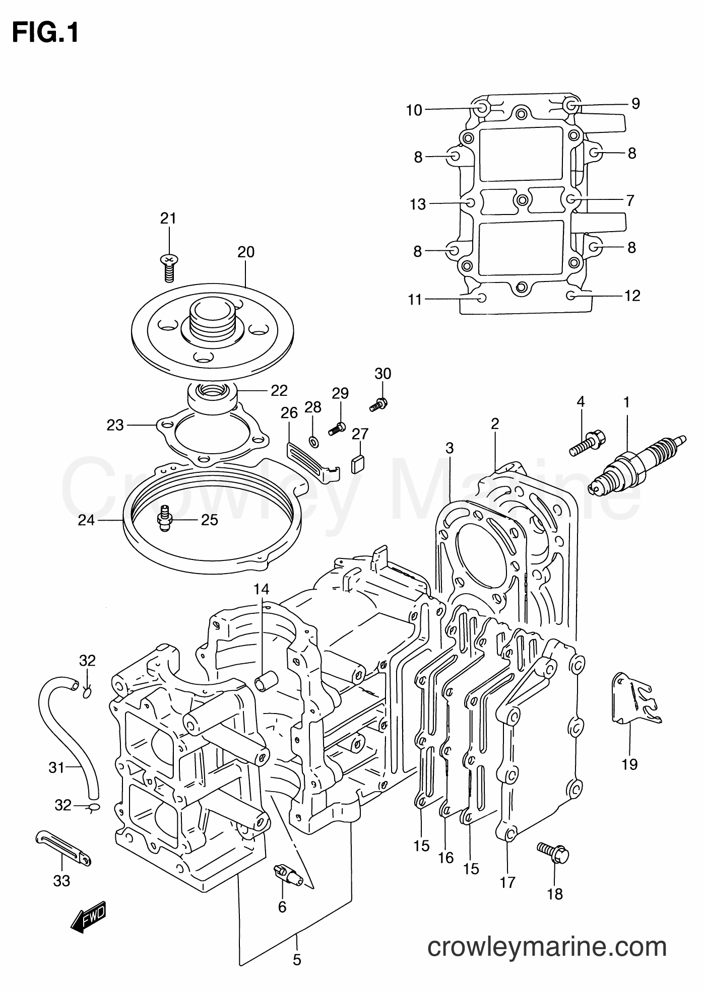 Suzuki Marine DT6 - CYLINDER