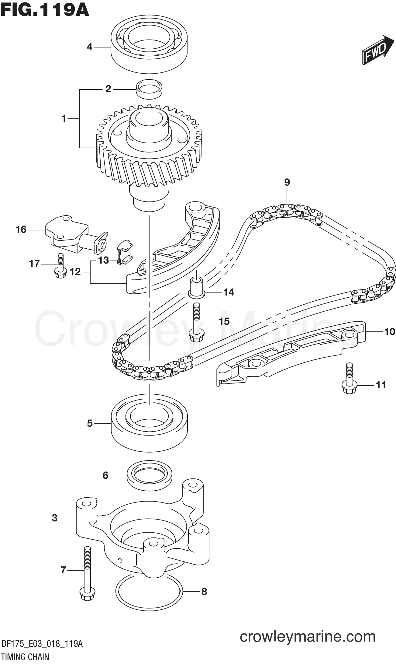 Suzuki Marine DF175T - TIMING CHAIN