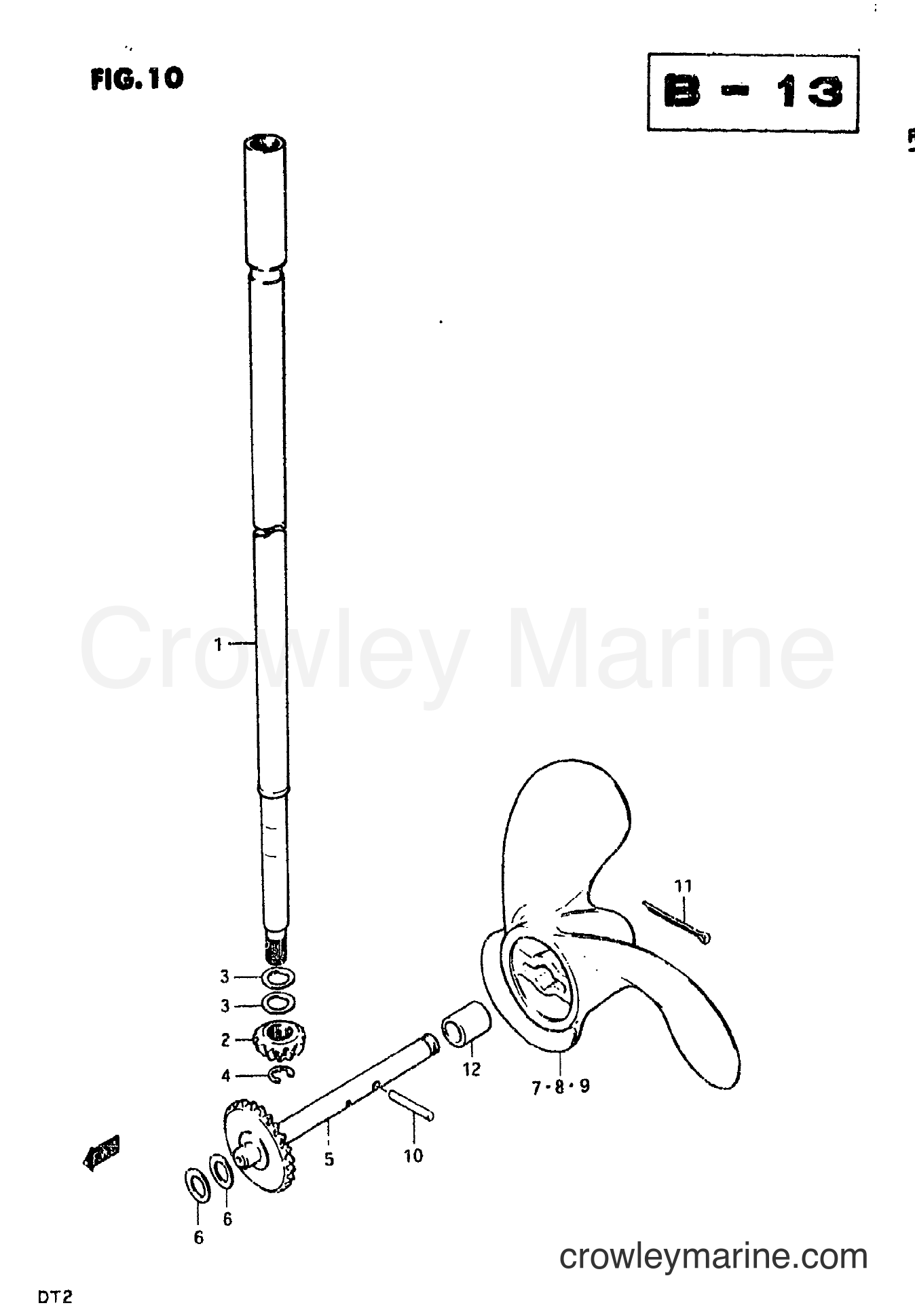Suzuki Marine DT4.5 - TRANSMISSION - PROPELLER