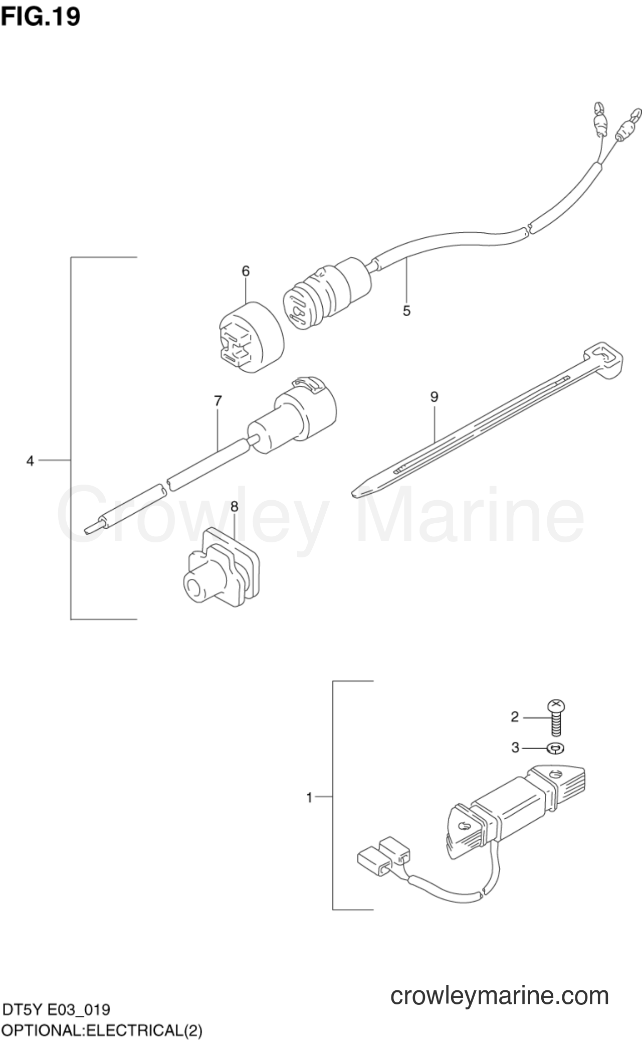 Suzuki Marine DT5Y - OPTIONAL : ELECTRICAL (2)