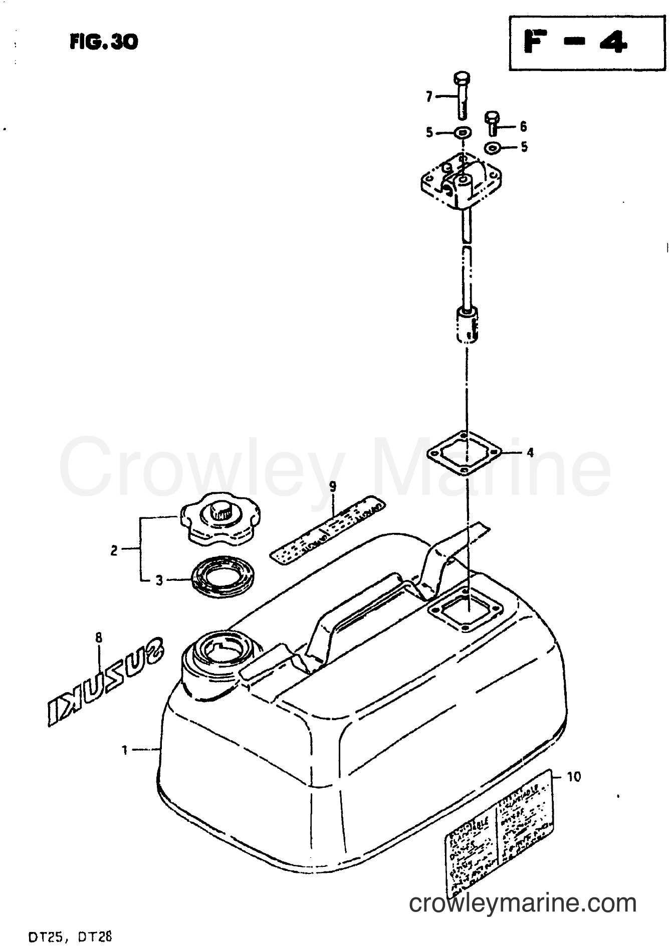 Suzuki Marine DT28 - FUEL TANK