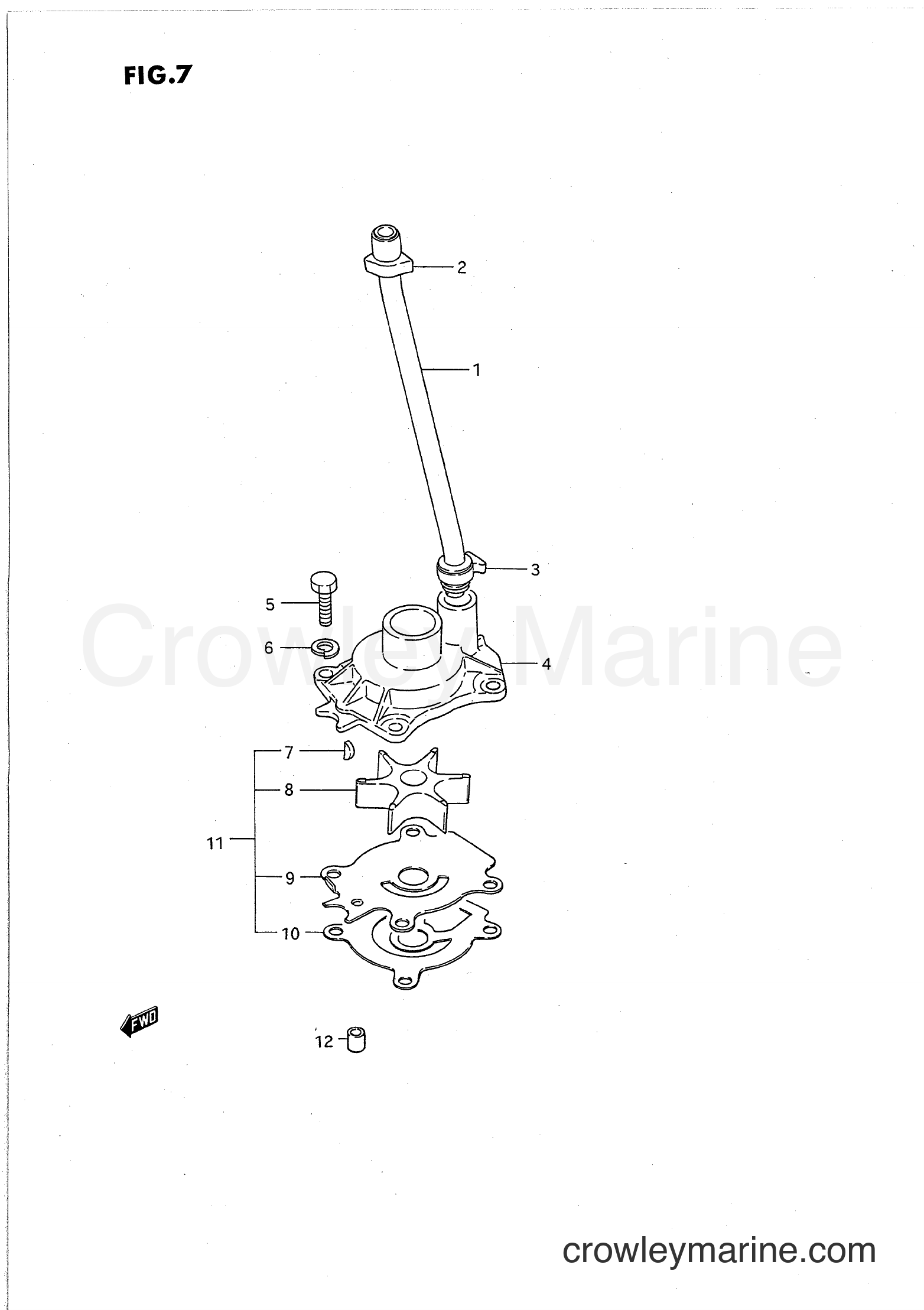 Suzuki Marine PU55 - WATER PUMP