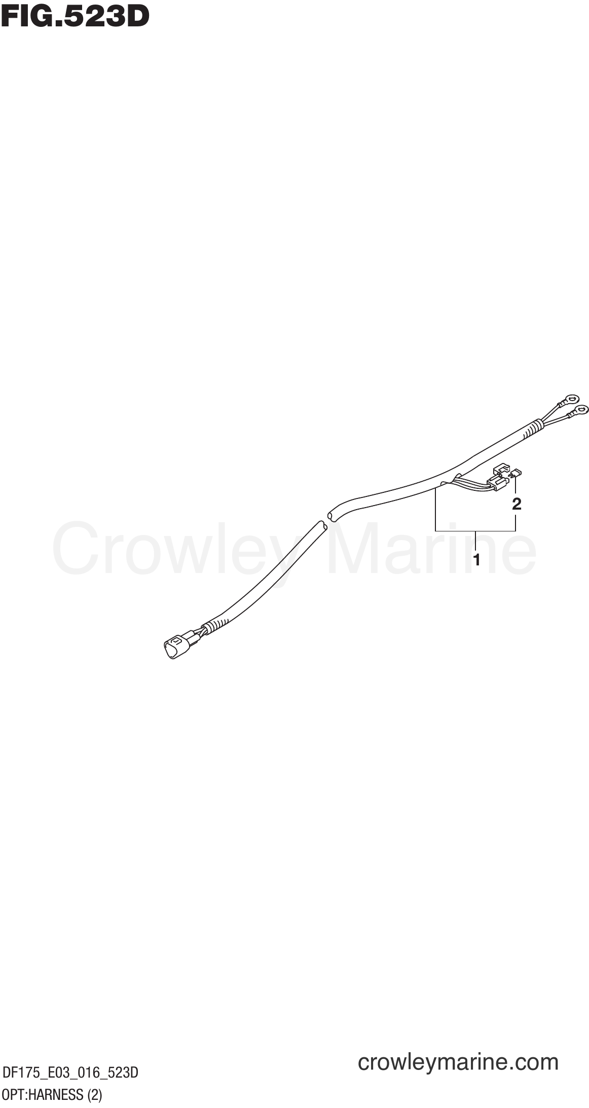 Suzuki Marine DF175TG 610001~ - OPT:HARNESS (2) (DF175Z E03)
