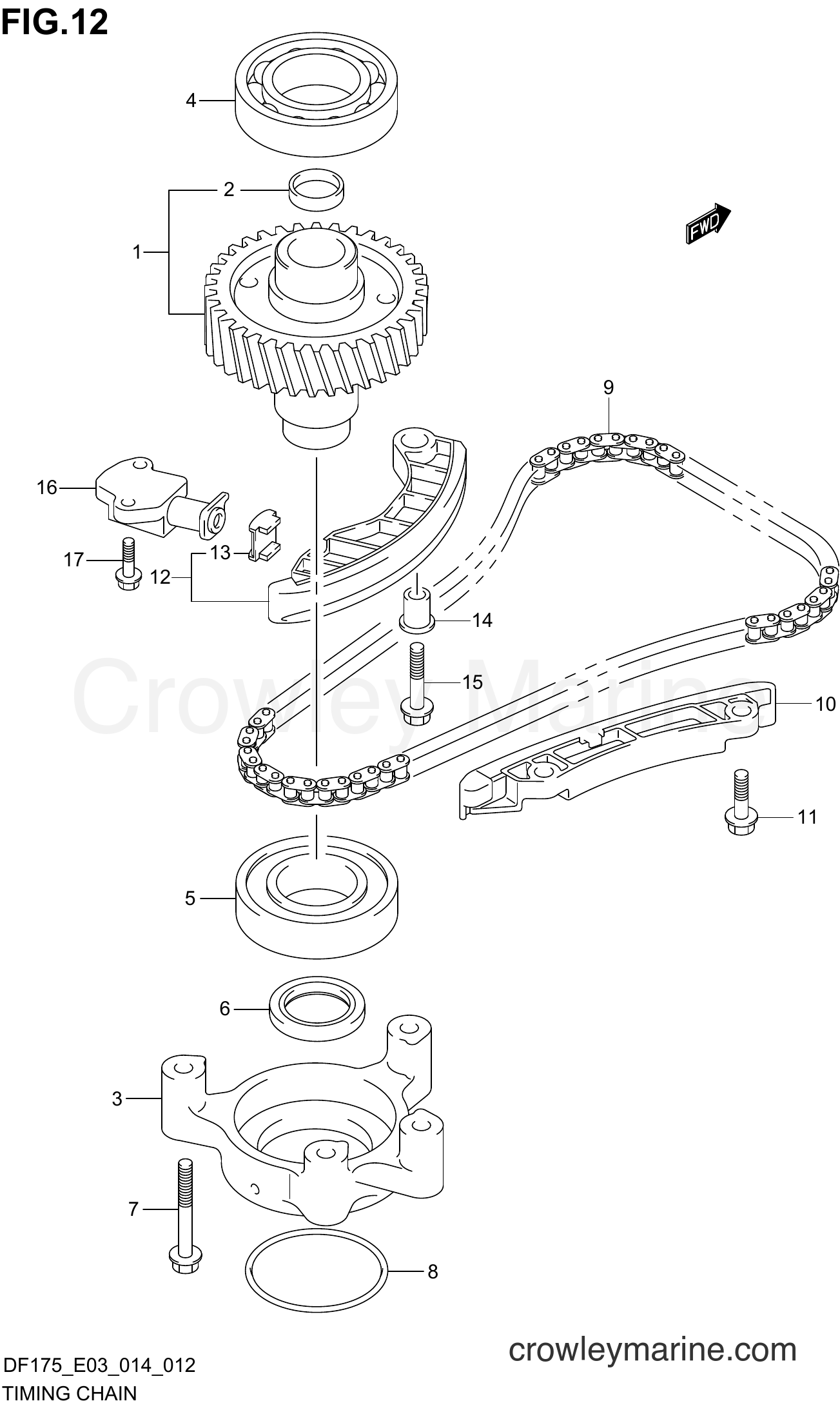 Suzuki Marine DF175T 41001~ - TIMING CHAIN