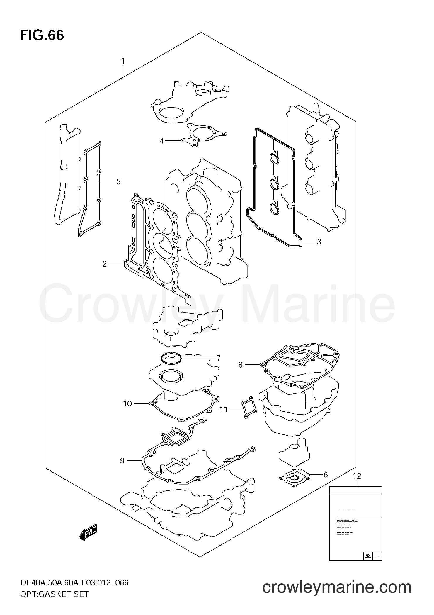 Suzuki Marine DF60A 210001~ - OPT:GASKET SET