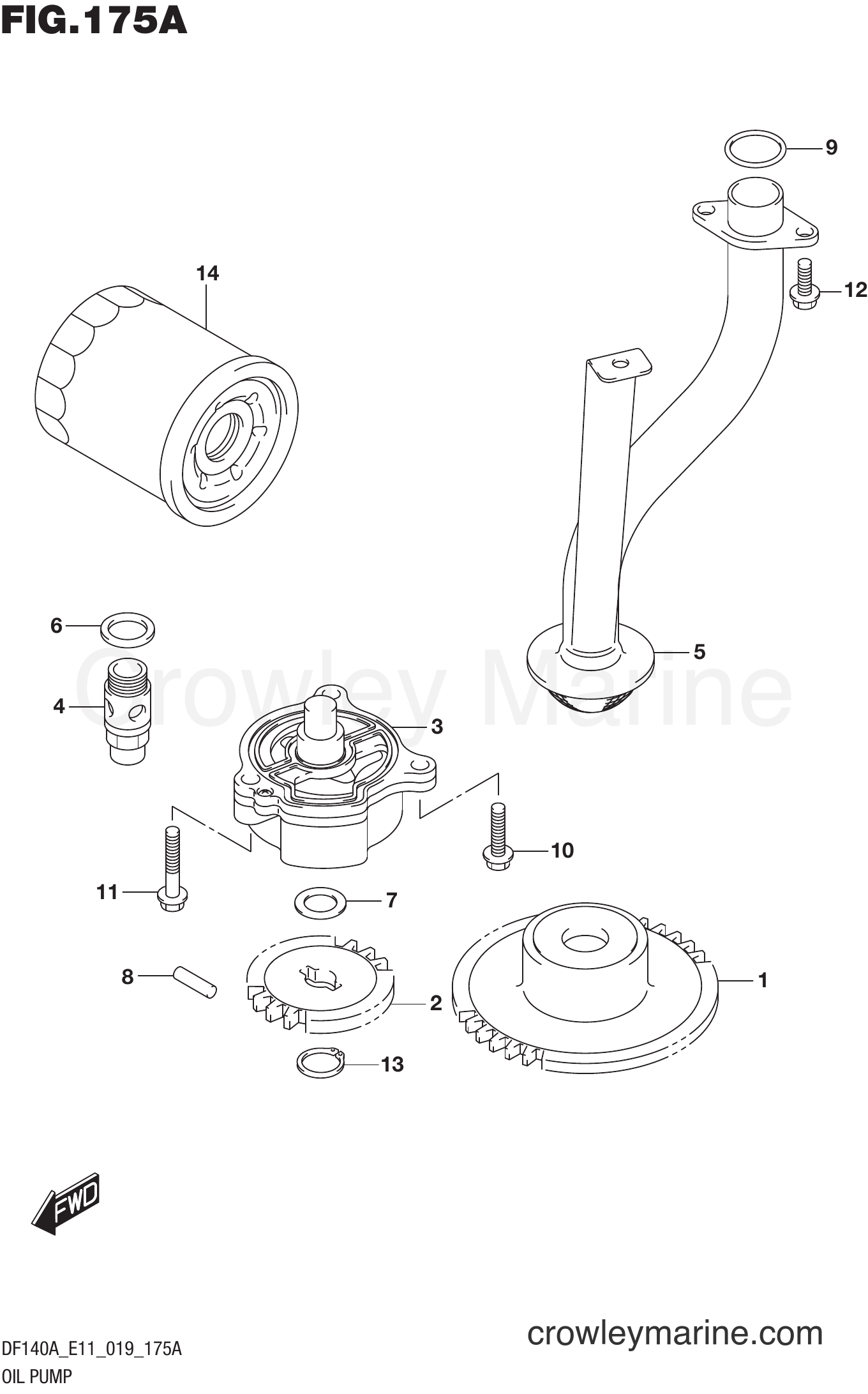 Suzuki Marine DF140AT 910001~ - OIL PUMP