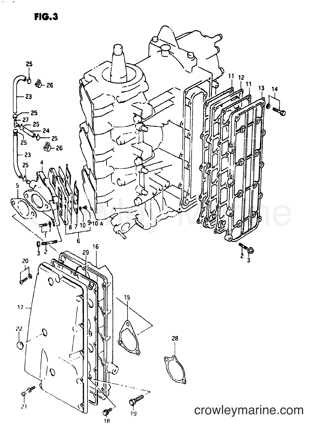 Suzuki Marine DT55 - INLET CASE