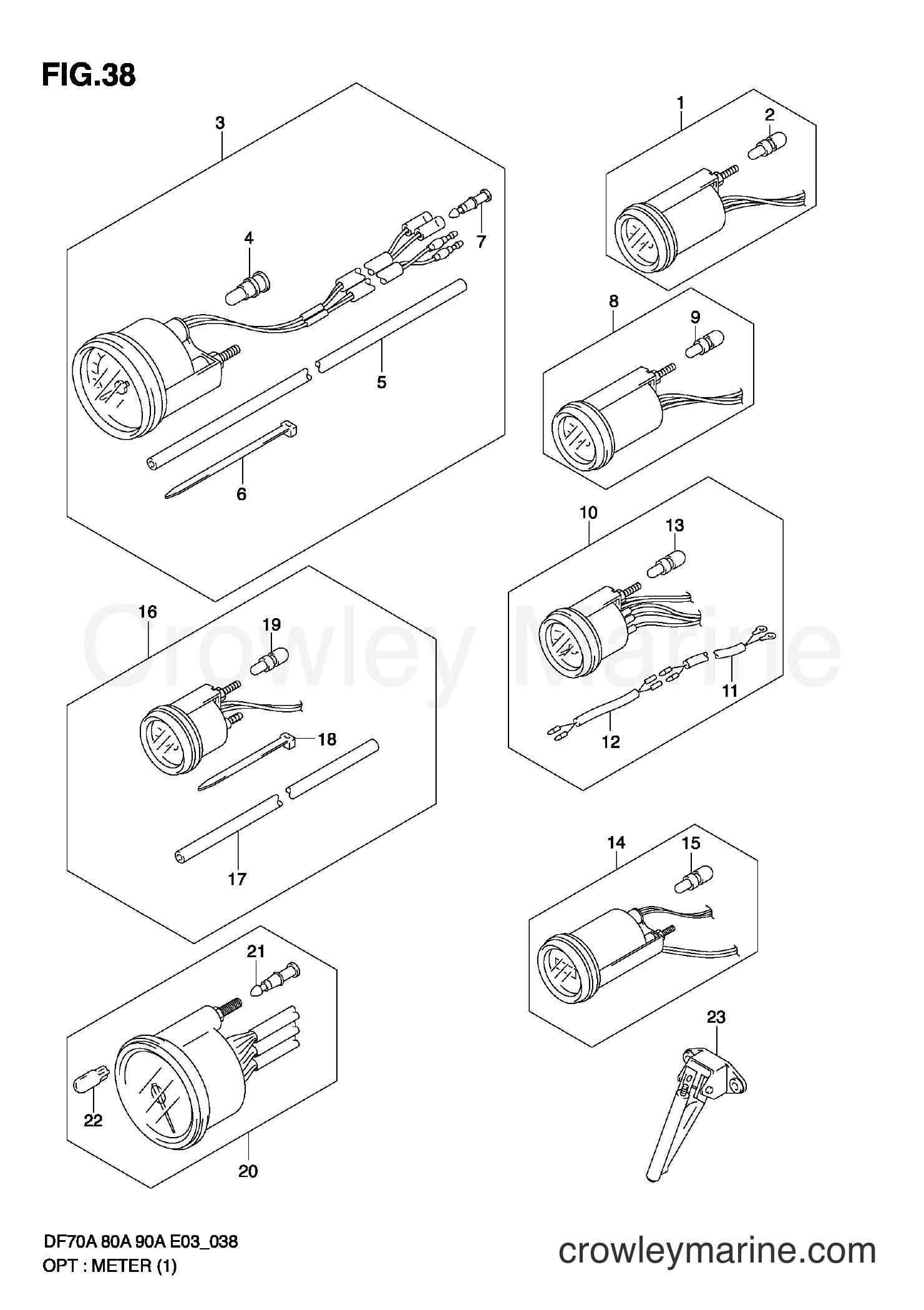 Suzuki Marine DF90A - OPT:METER (1)