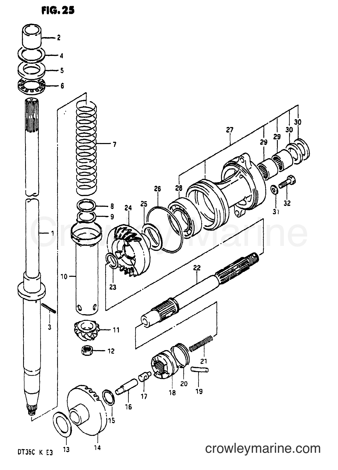 Suzuki Marine DT35 - TRANSMISSION