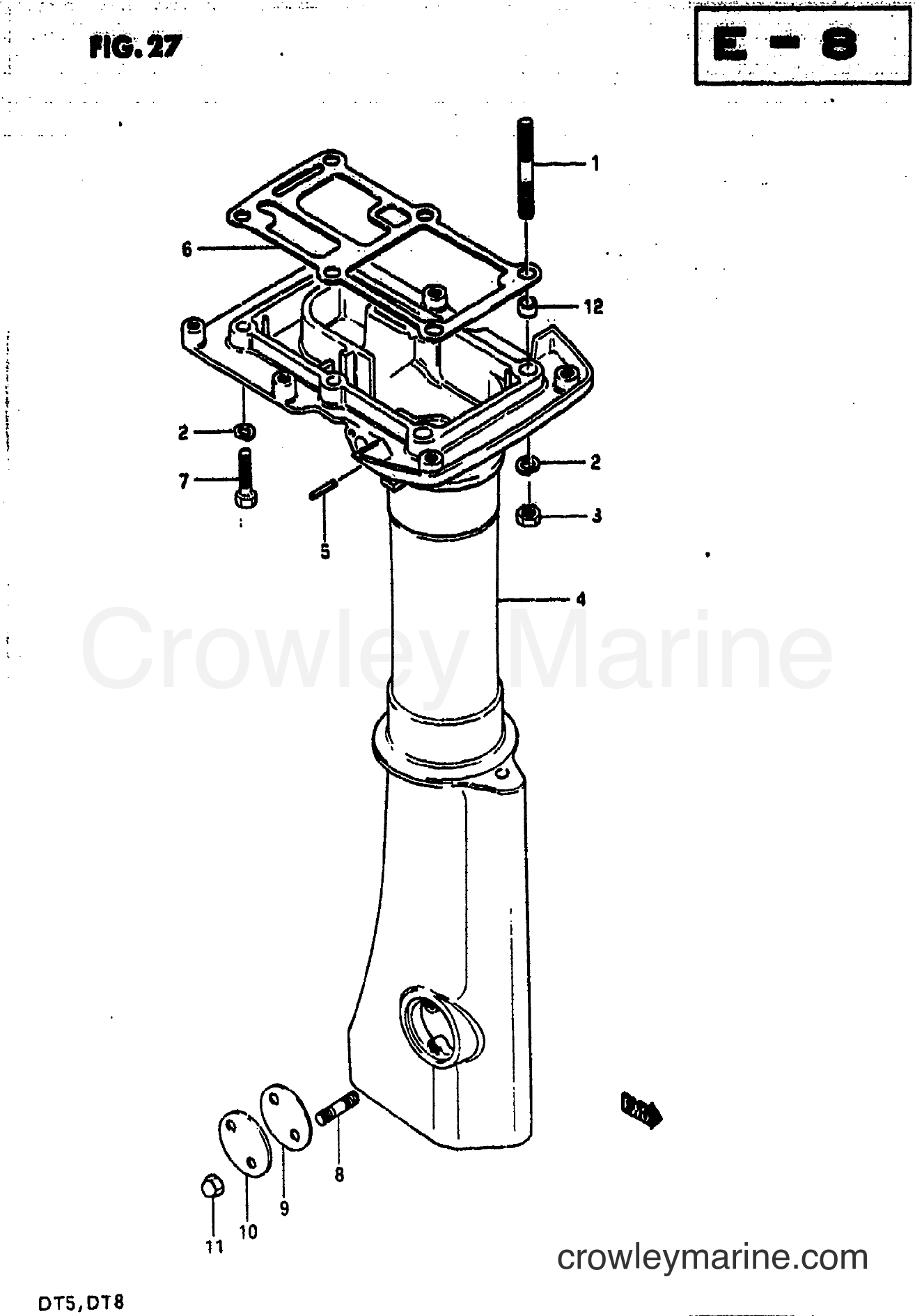 Suzuki Marine DT5 - DRIVESHAFT HOUSING