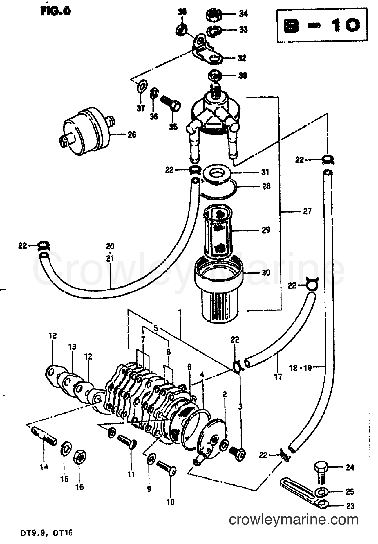 Suzuki Marine DT9.9P - FUEL PUMP