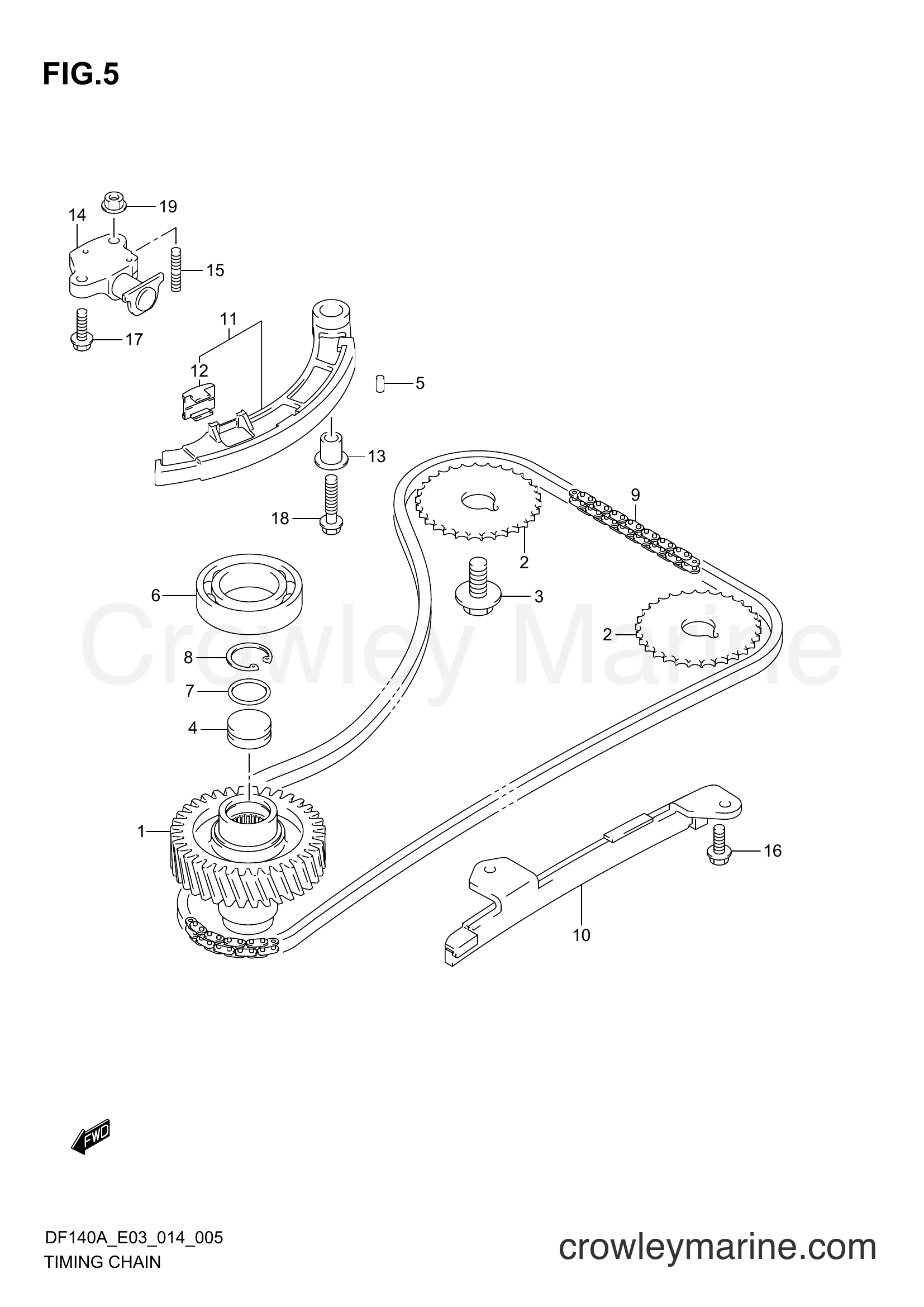 Suzuki Marine DF115 410001~ - TIMING CHAIN