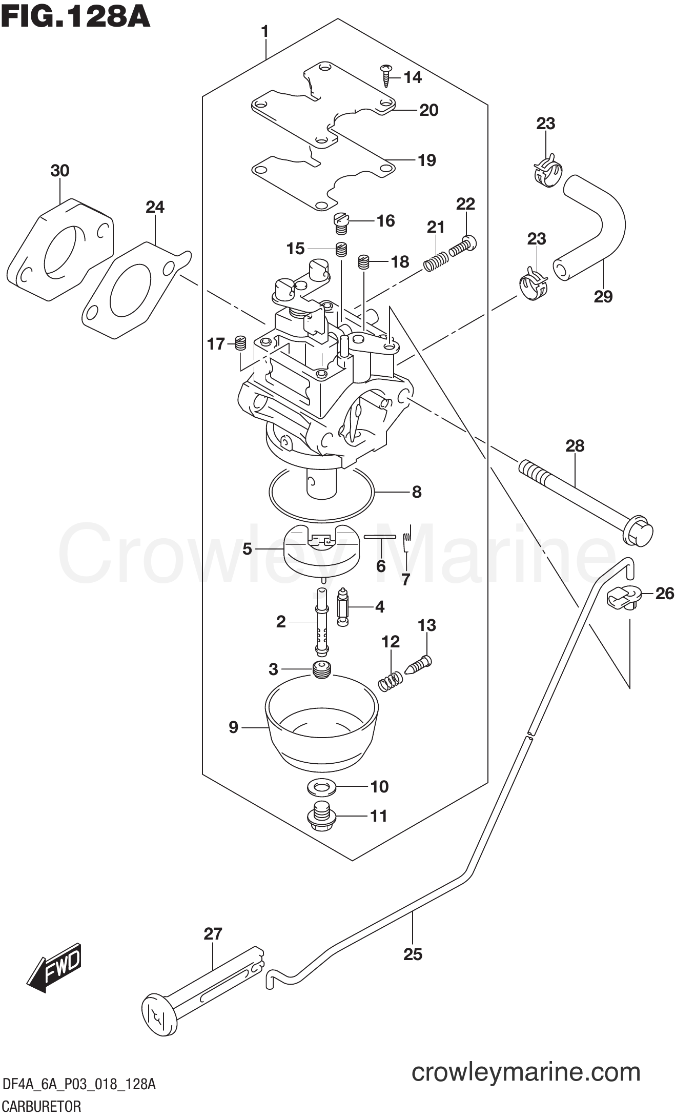 Suzuki Marine DF4A 810001~ - CARBURETOR (DF4A)