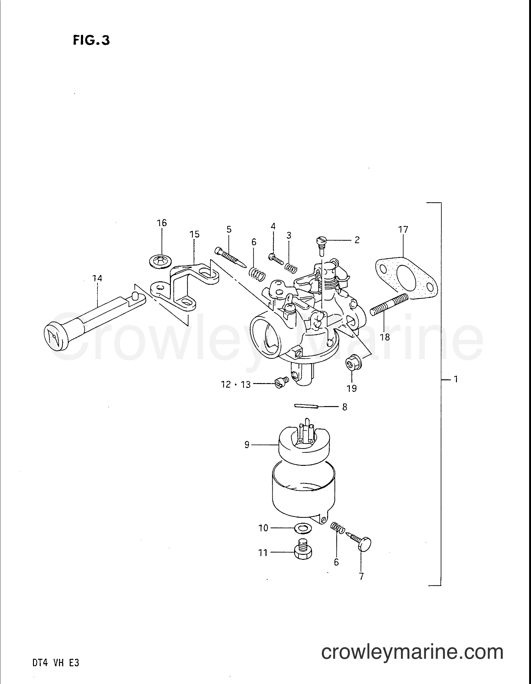 Suzuki Marine DT4V - CARBURETOR