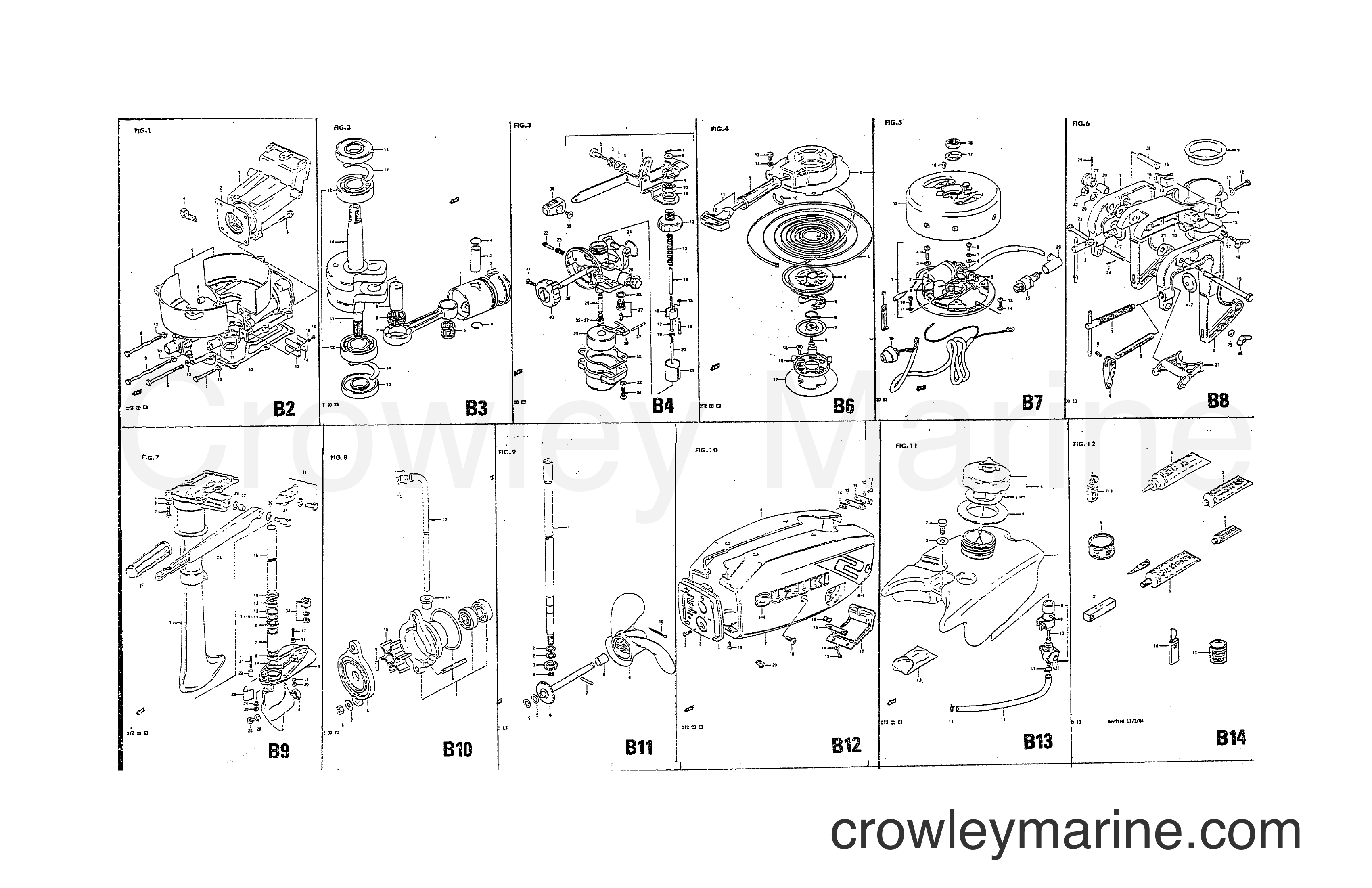 Suzuki Marine DT2 - VISUAL INDEX