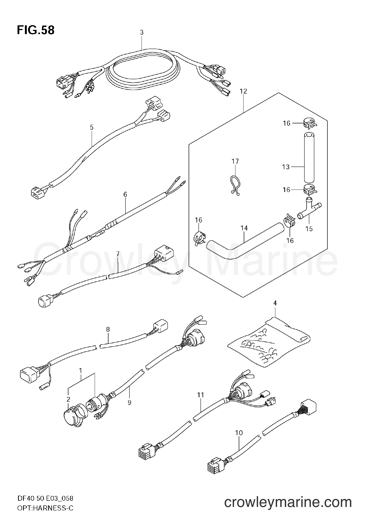 Suzuki Marine DF50 - OPT:HARNESS
