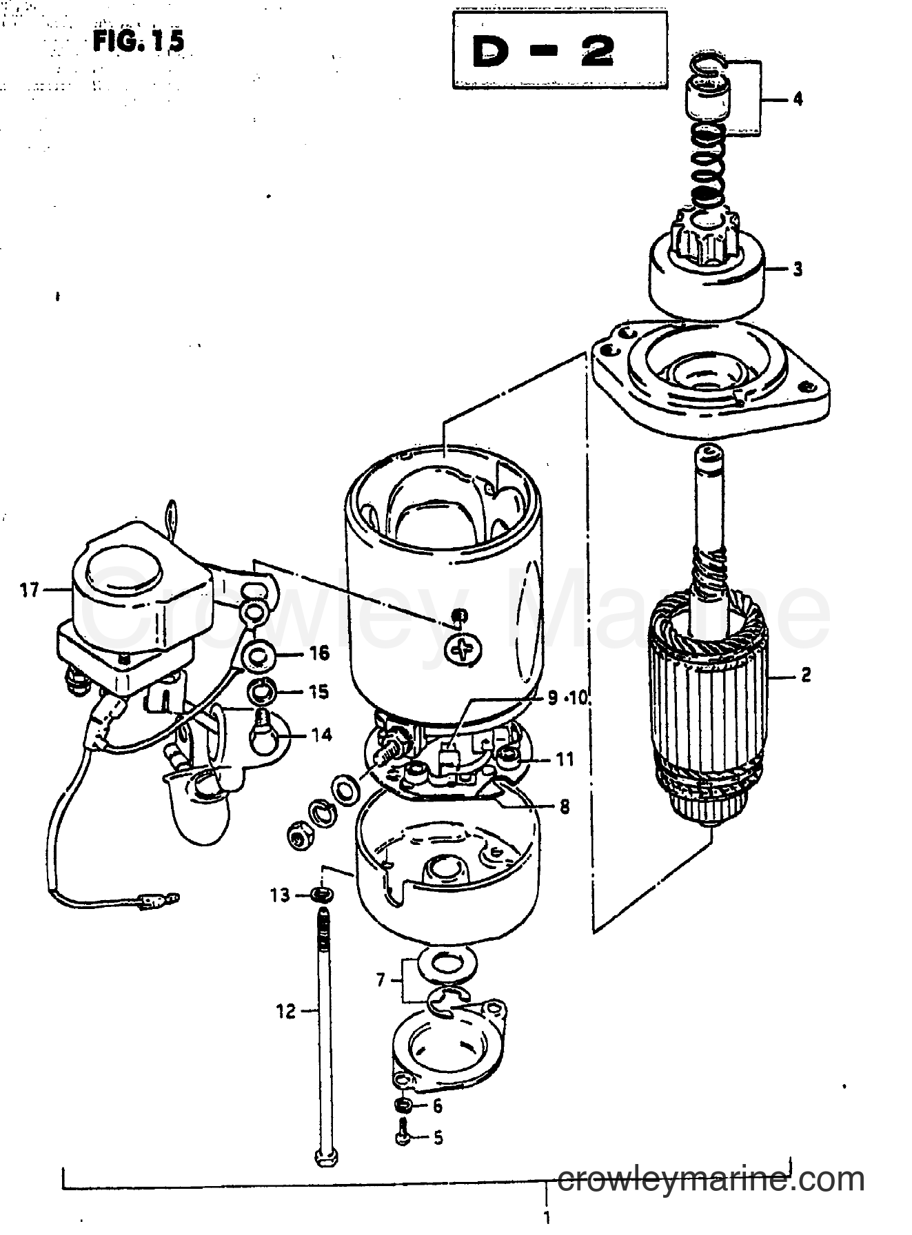 Suzuki Marine DT65 - STARTING MOTOR