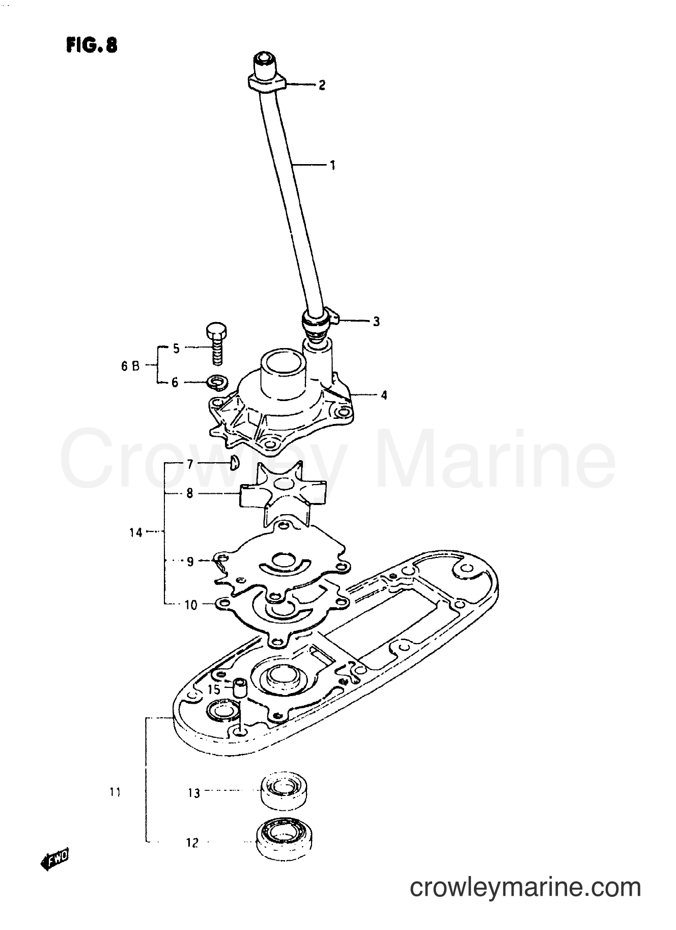 Suzuki Marine DT55 - WATER PUMP