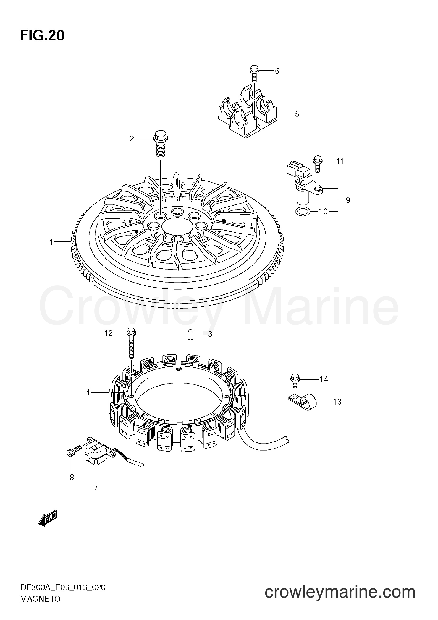 Suzuki Marine DF300AP 310001~ - MAGNETO