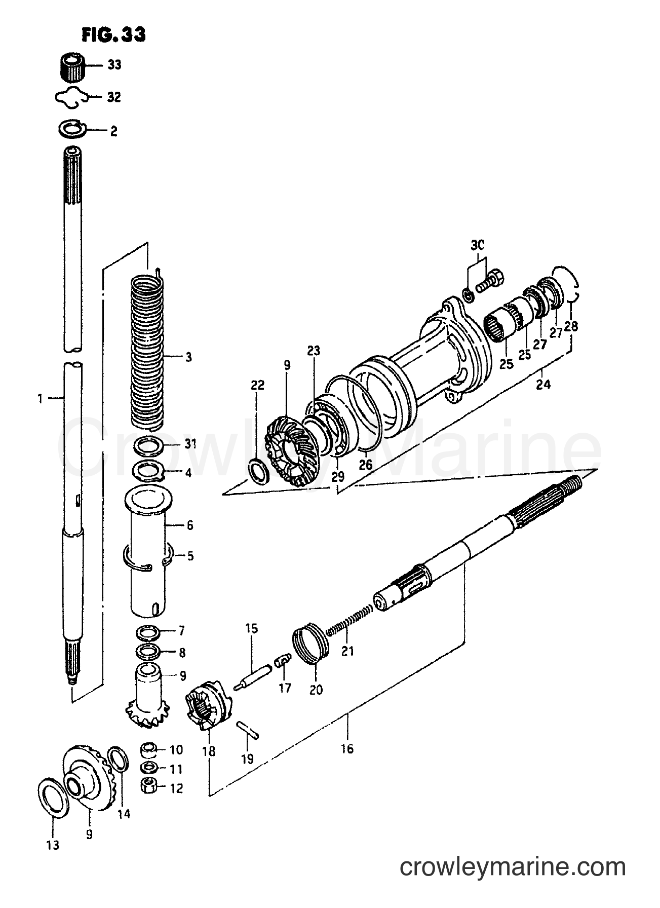 Suzuki Marine DT65 - TRANSMISSION