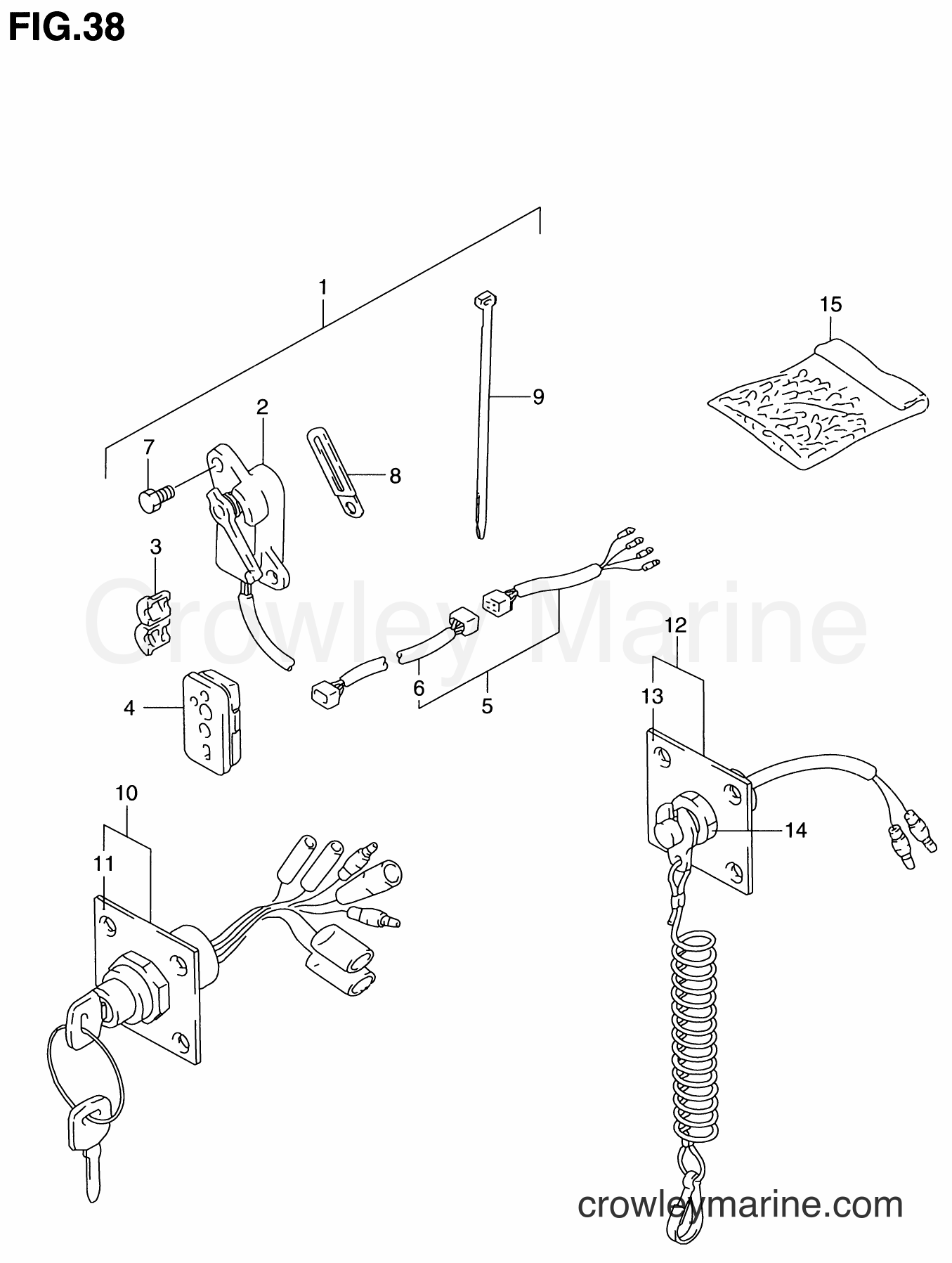 Suzuki Marine DT100 - OPT:PANEL SWITCH