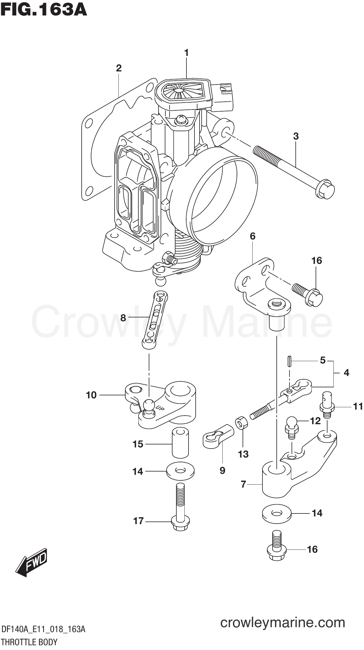 Suzuki Marine DF115AT 810001~ - THROTTLE BODY