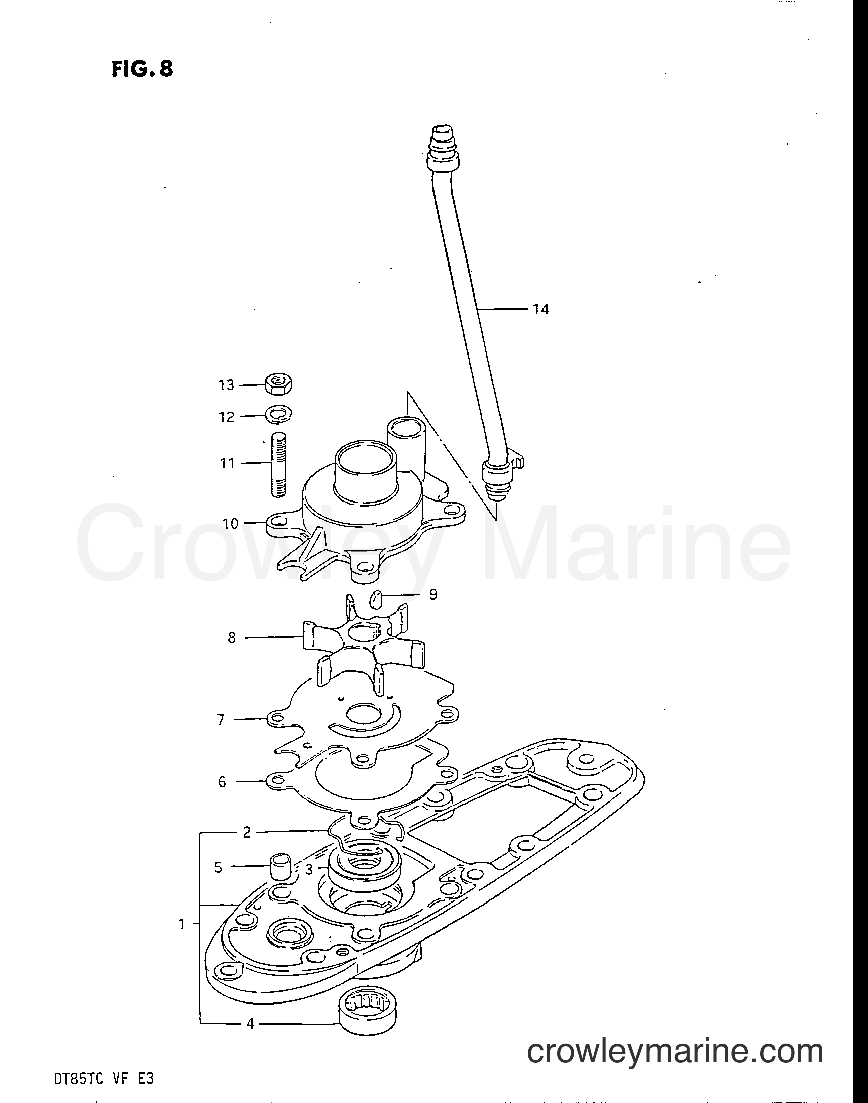 Suzuki Marine DT85 - WATER PUMP