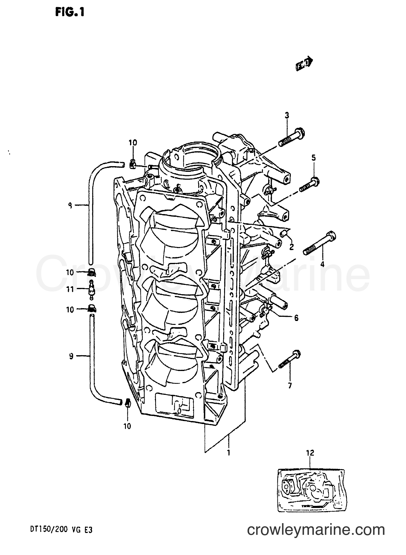 Suzuki Marine DT150 - CRANKCASE