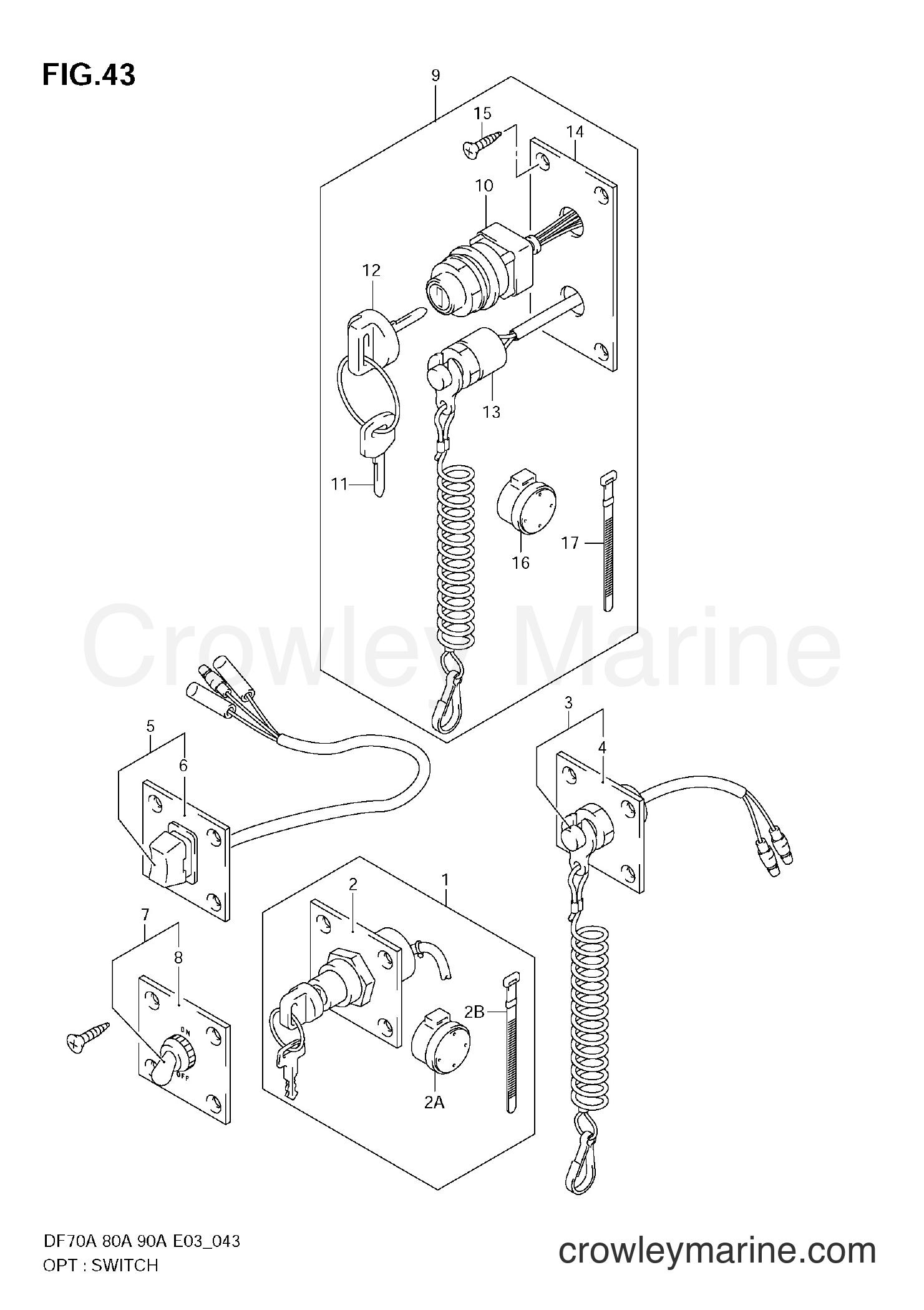 Suzuki Marine DF70A - OPT:SWITCH