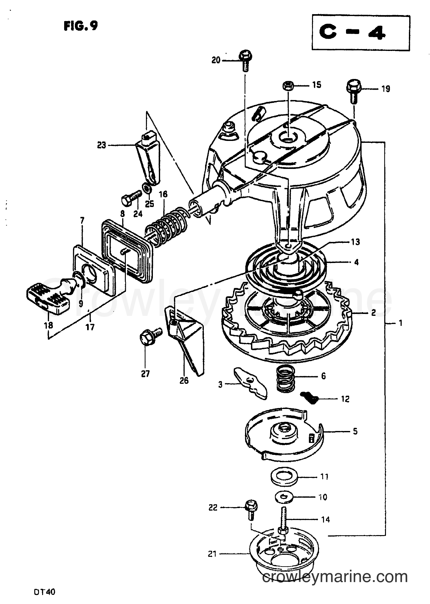 Suzuki Marine DT35 - STARTER (MODEL VZ)