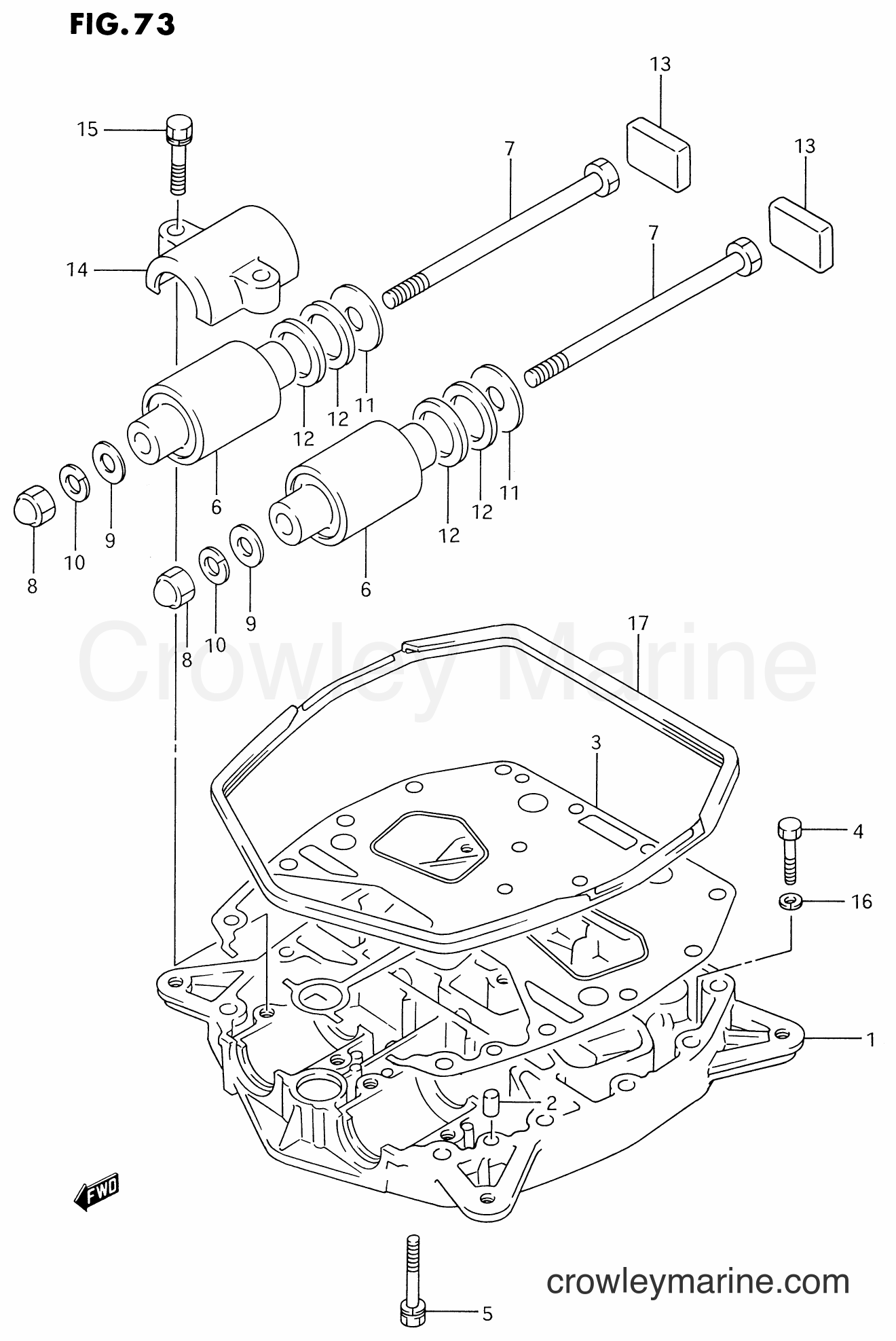 Suzuki Marine DT225 - ENGINE HOLDER